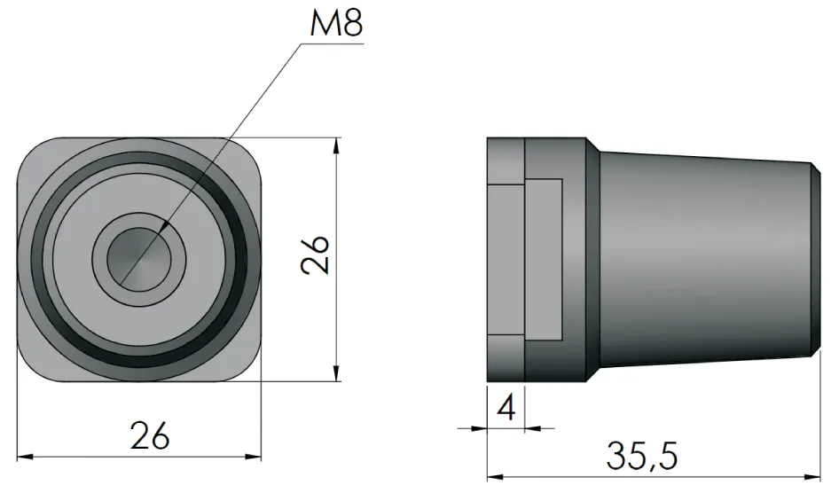 Šynos laikiklis KVR-AI 001601650