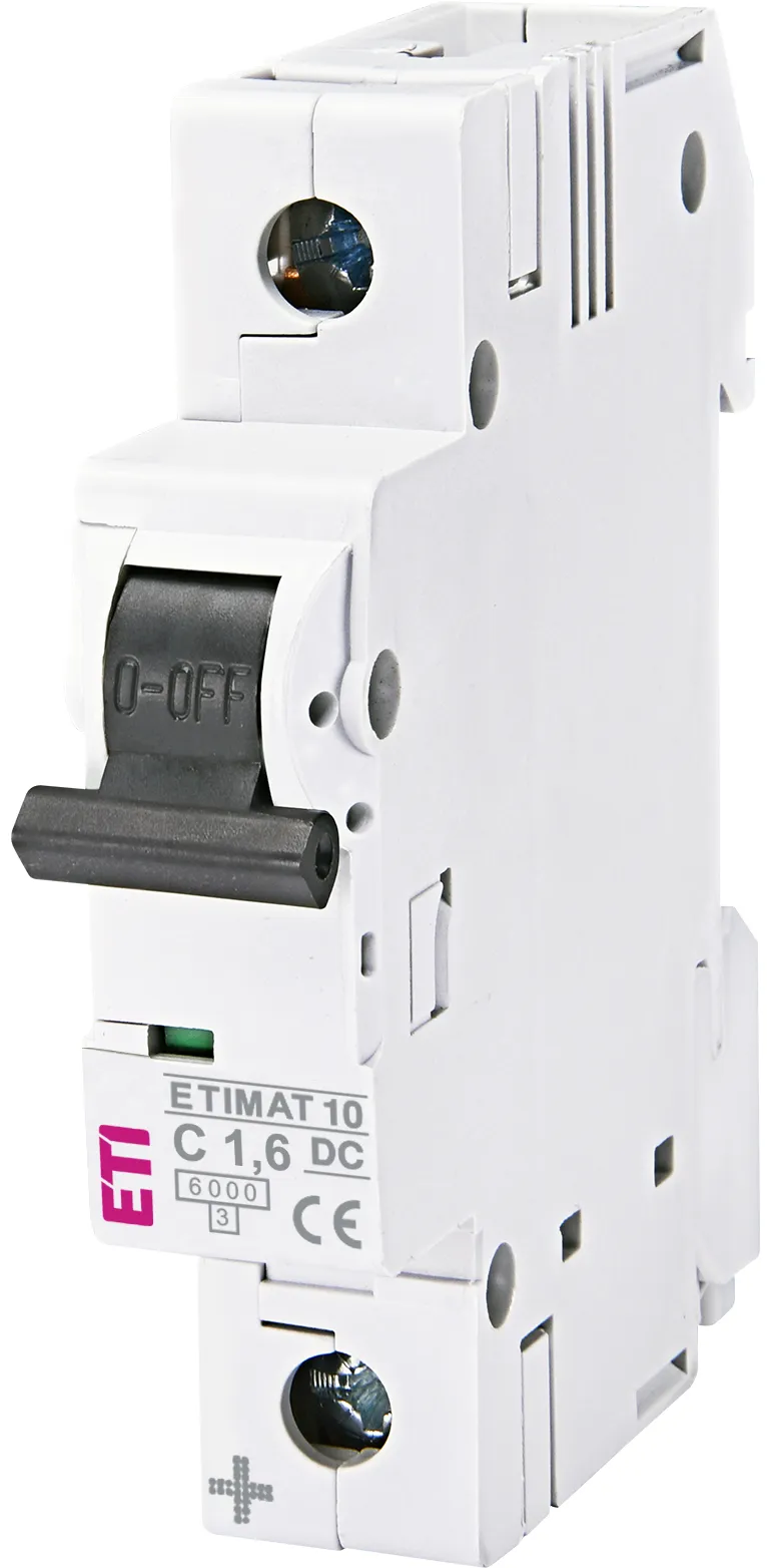Automatinis jungiklis ETIMAT 10-DC 1p C1,6 6kA 002137707