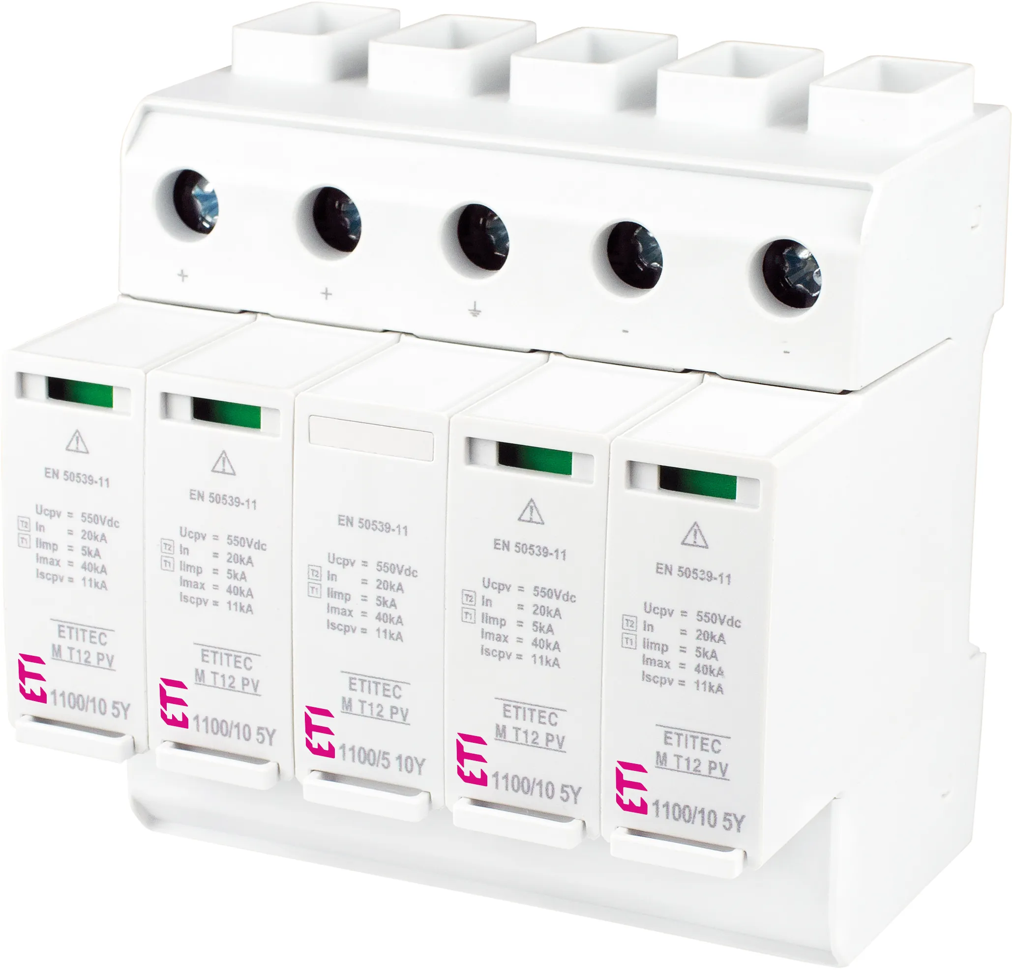 Viršįtampių ribotuvas ETITEC M T12 PV 1100/10 5Y 002440675