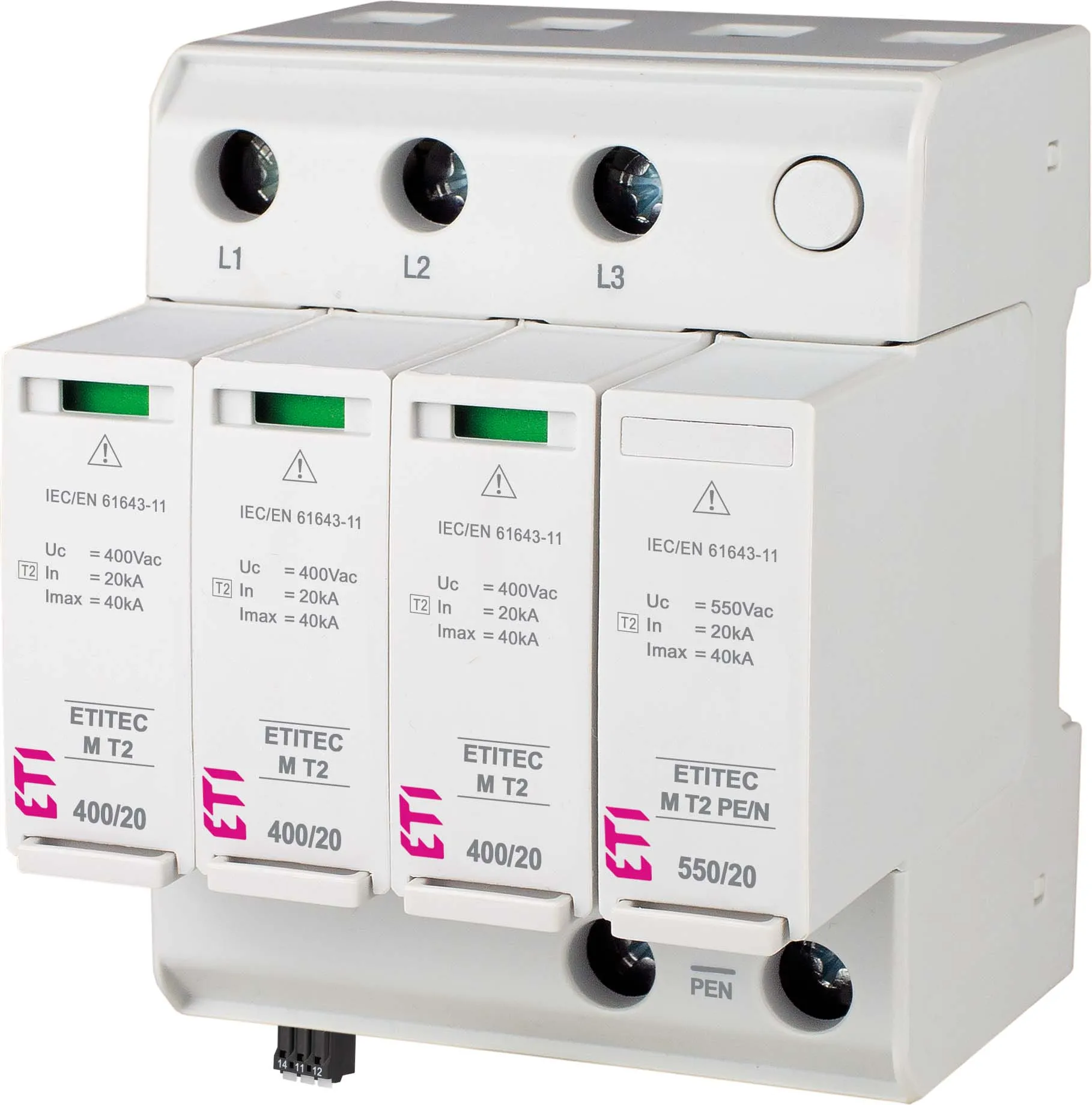 Viršįtampių ribotuvas ETITEC M T2 950/20 4Y RC 002440821