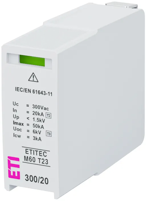 Viršįtampių ribotuvas MOD.ETITEC M60 T23 300/20 002440863