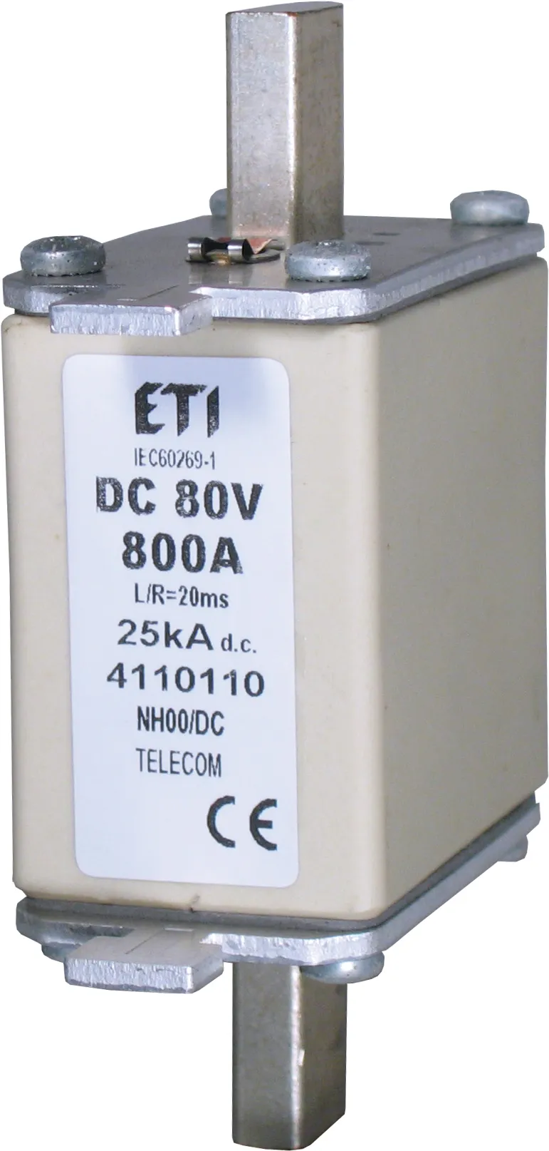 Saugikliai NH00/K 630A/80V DC 004110104