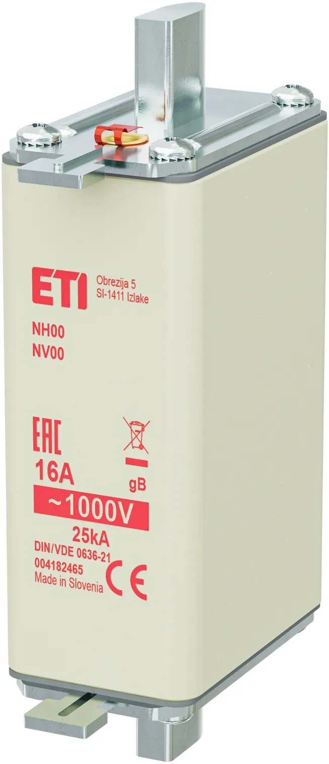 Saugikliai NH00/78 gB 16A/1000V 004182465