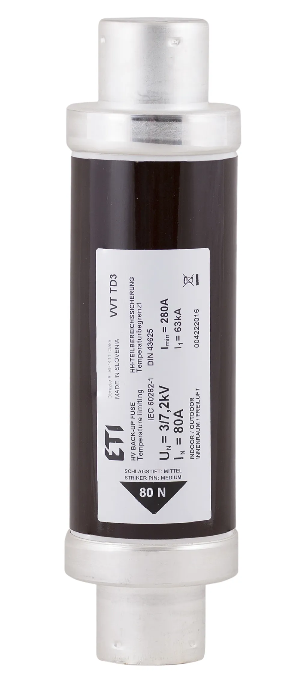 Saugikliai VVC3 7,2kV/6A 292 004220505