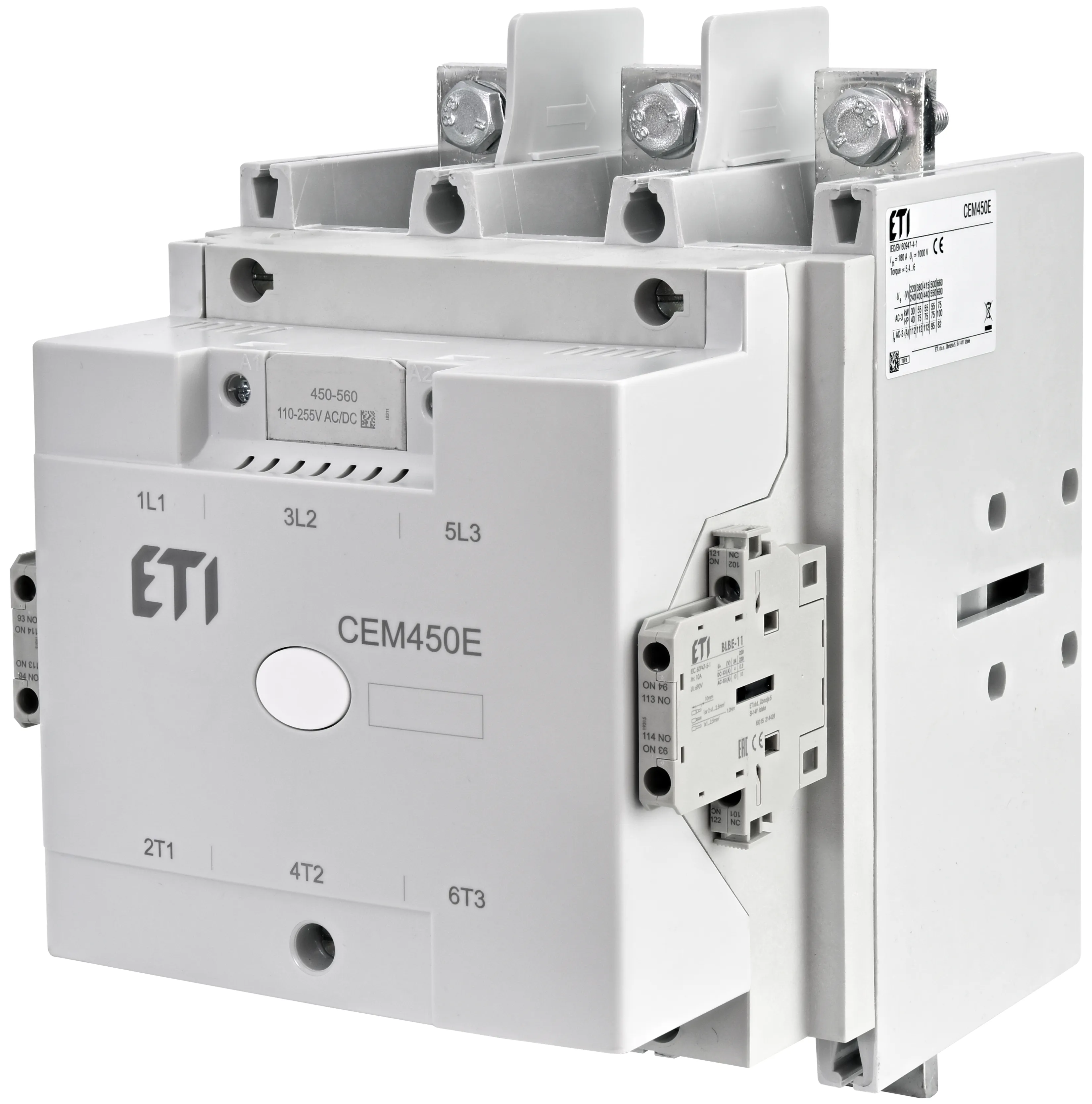 Variklinis kontaktorius CEM450E.22-255V-AC/DC 004656306