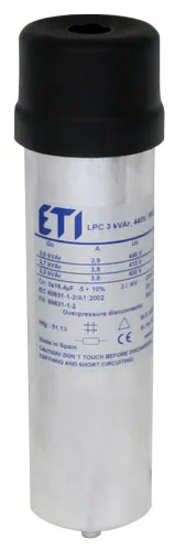 Kondensatorius LPC 1 kVAr, 400V, 50Hz 004656700