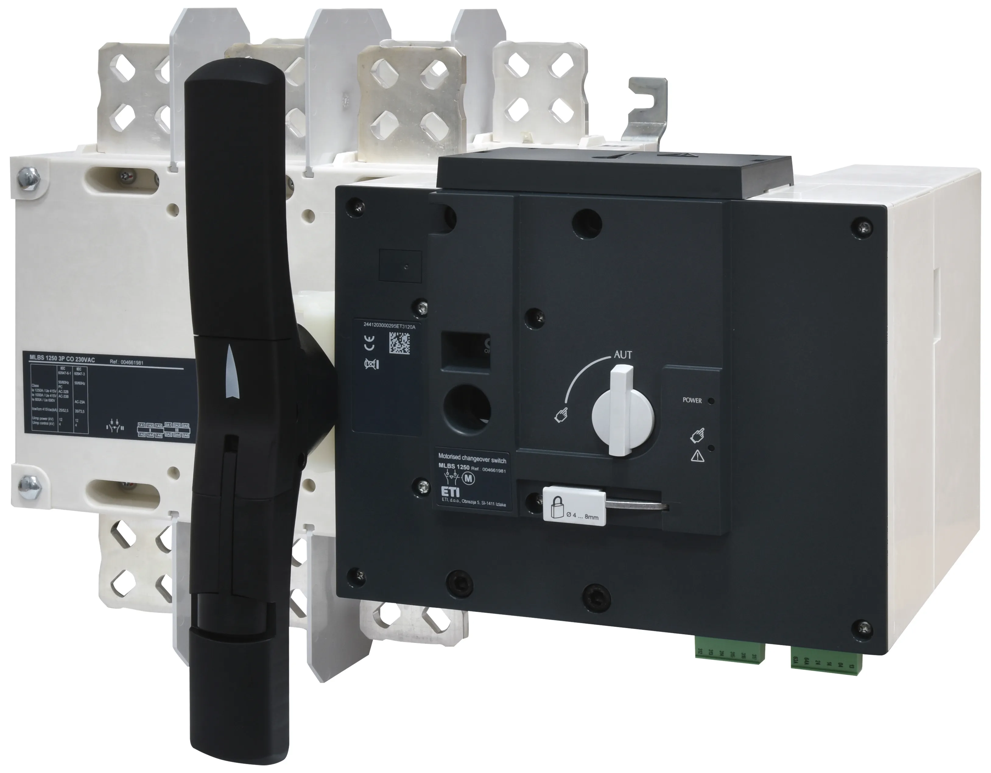Perjungiklis su el. pavara MLBS 1250 3P CO 230VAC 004661981