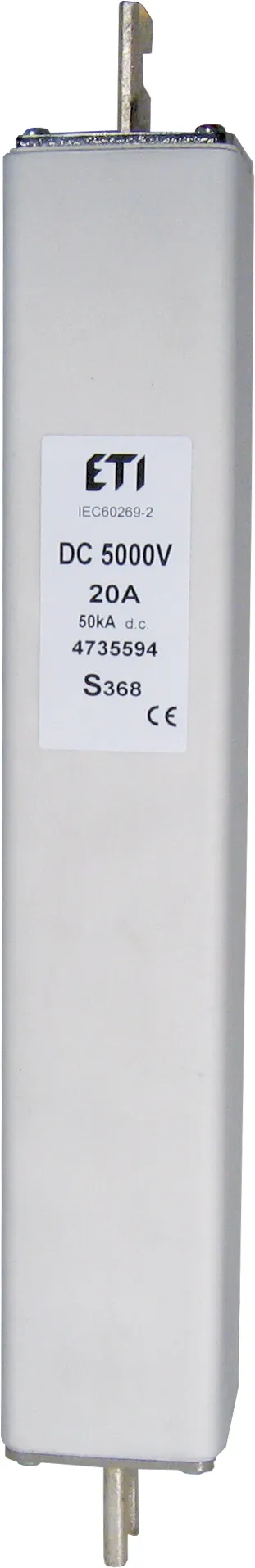 Saugikliai SZDBH/368 aR 20A/5000V DC 004735594