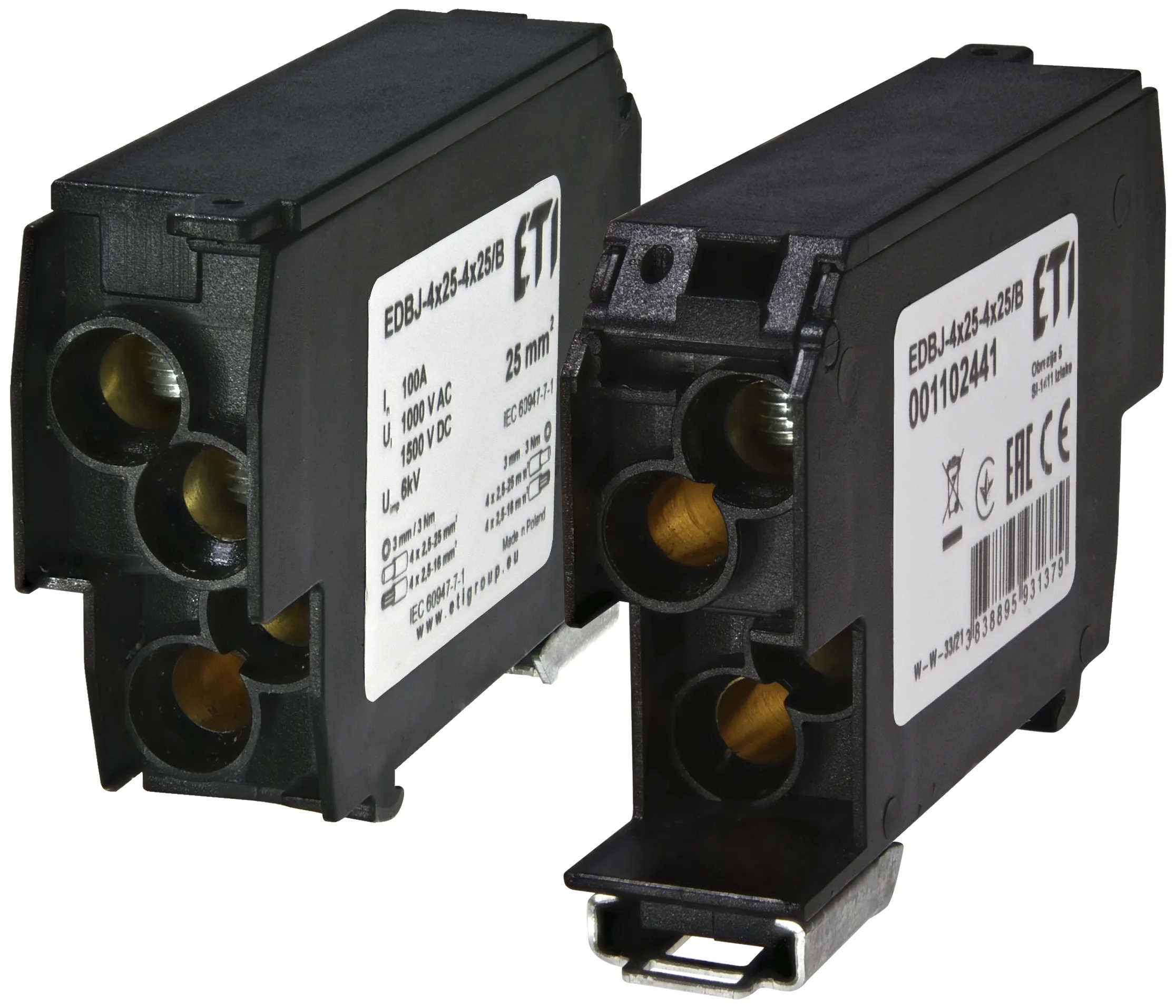 Paskirstymo blokas EDBJ-4x25-4x25/B 001102441