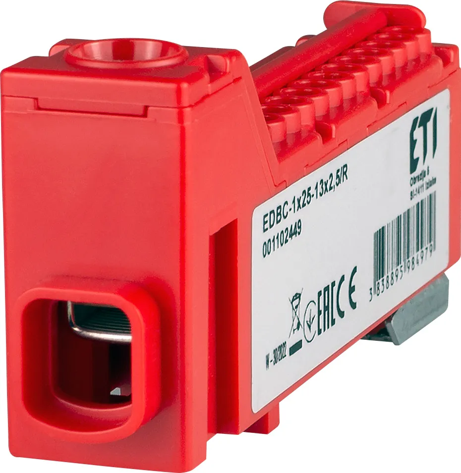 Paskirstymo blokas EDBC-1x25-13x2,5/R 001102449