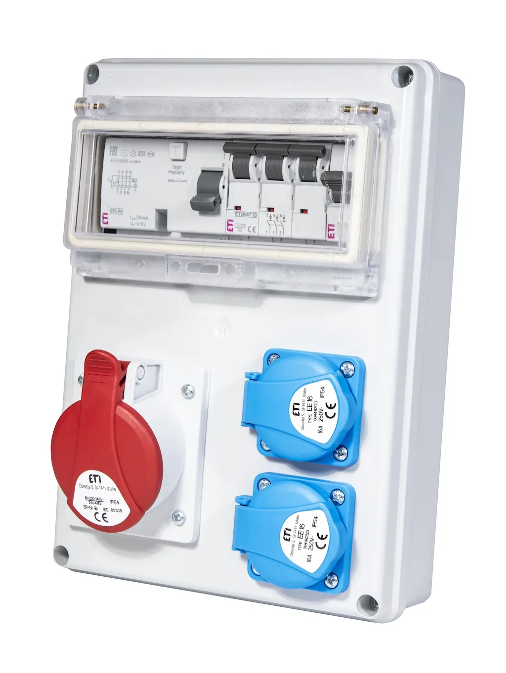 Sumontuotas pask. skydelis EDS8 RCD 2/1 16 B+C 001105200