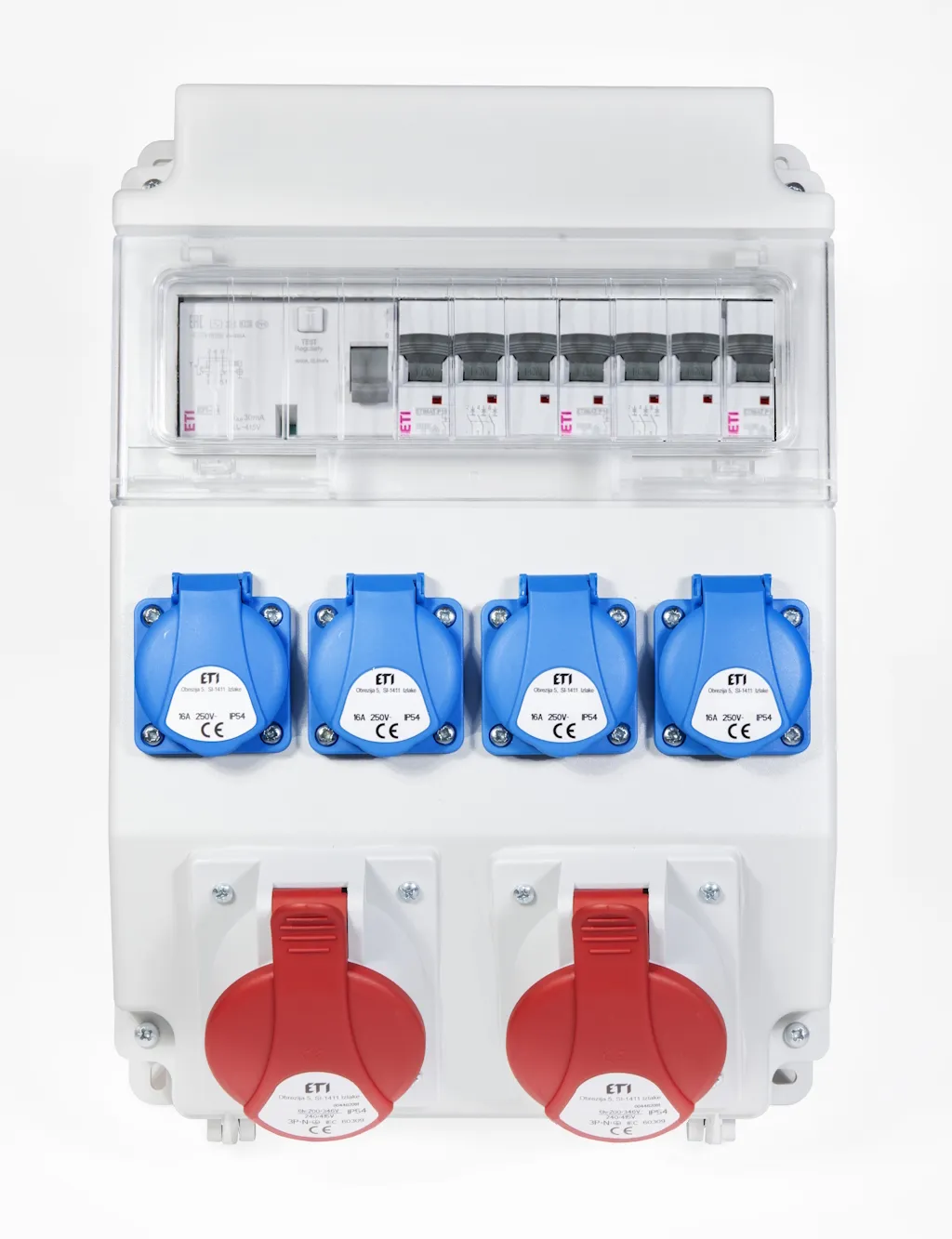 Sumontuotas pask. skydelis EDS11 RCD 4S/2 16/32 B+C 001105261