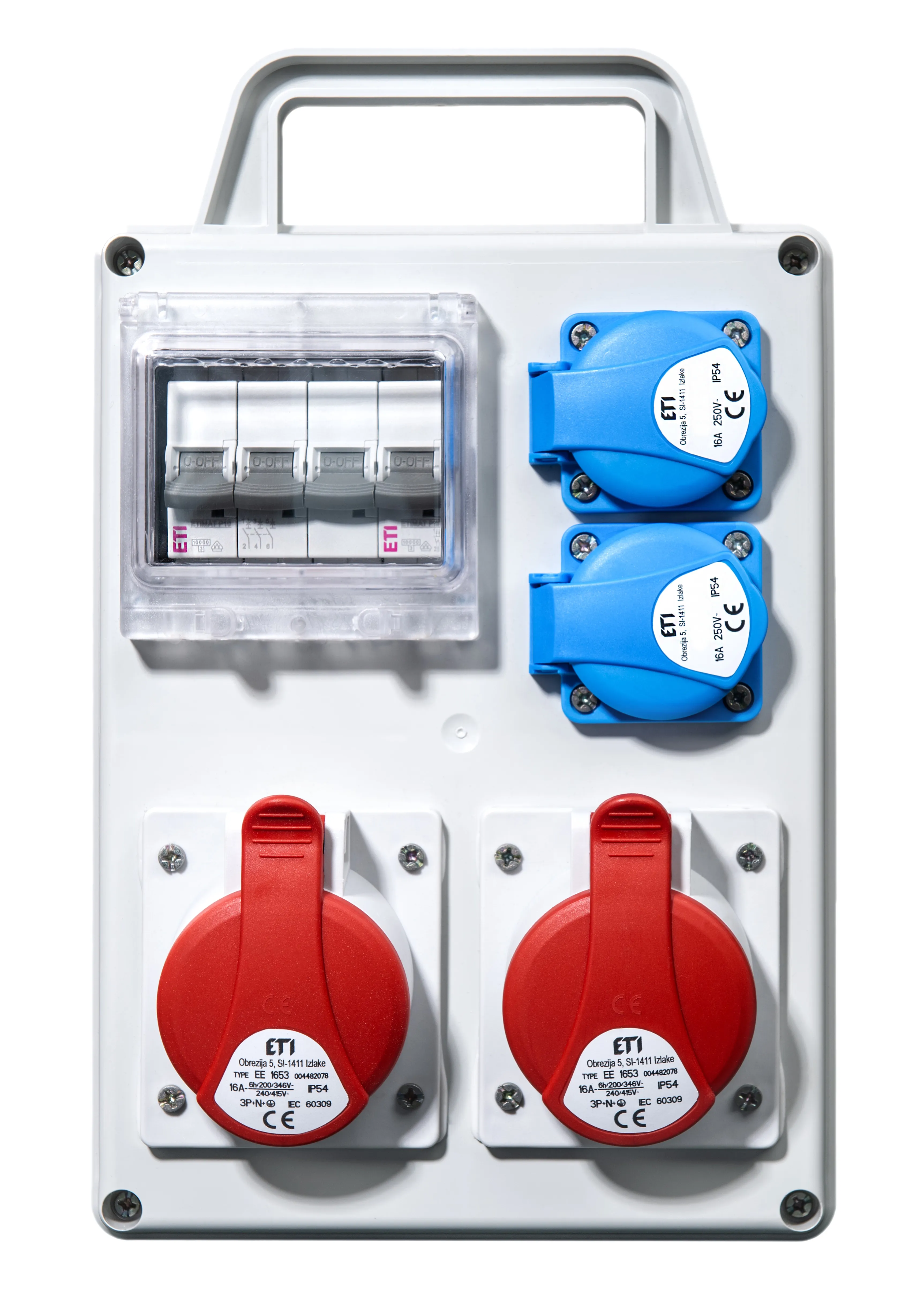 Sumontuotas pask. skydelis EDS4D 2/2 16 B+C 001105825