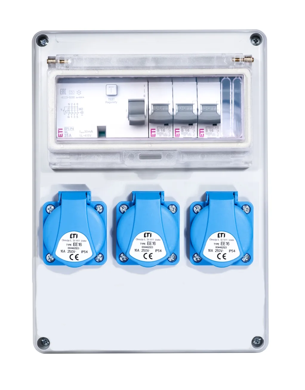 Sumontuotas pask. skydelis EDS8 RCD 3 B 3F 001105840