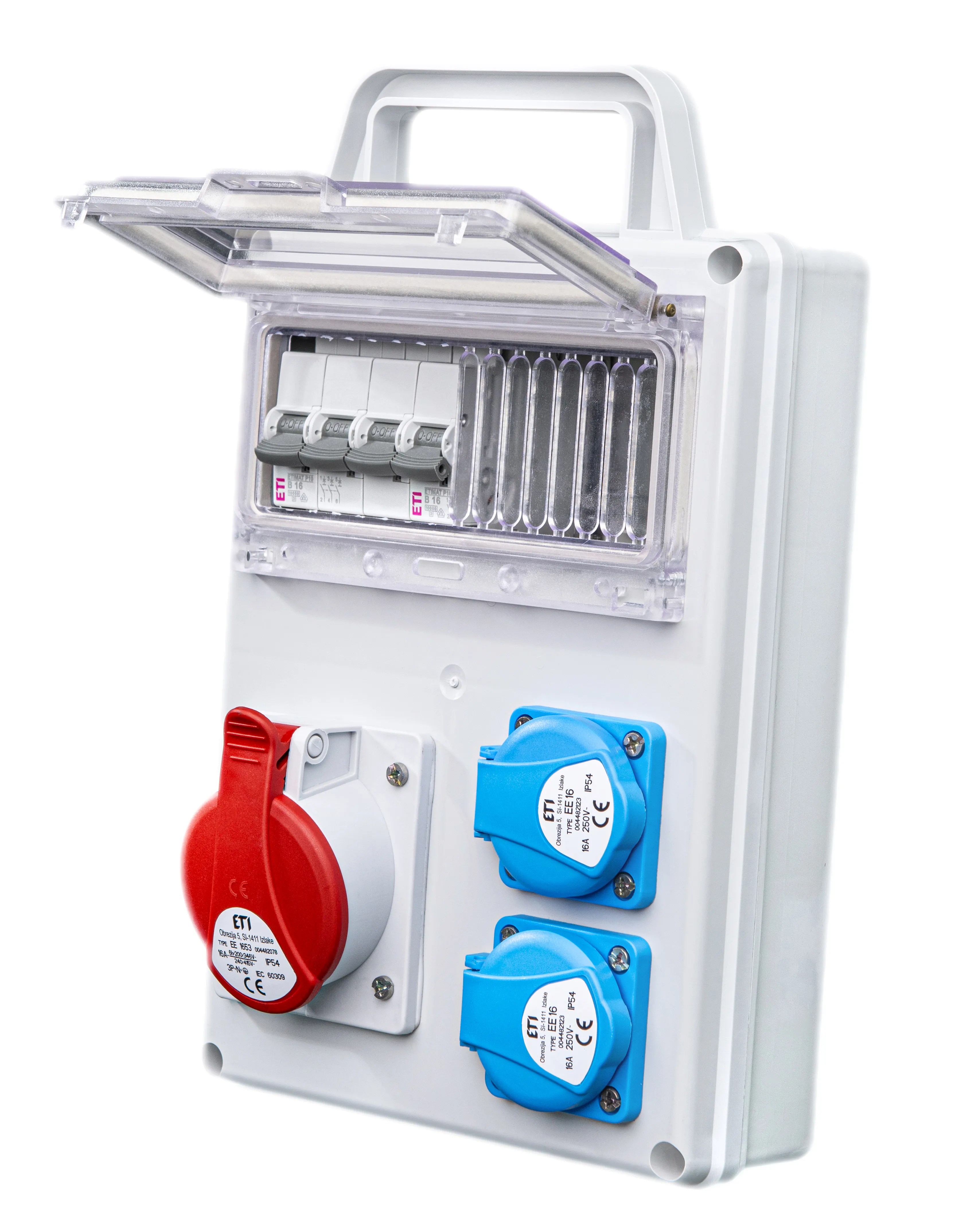 Sumontuotas pask. skydelis EDS8D RCD 2/1 16 B 001105848