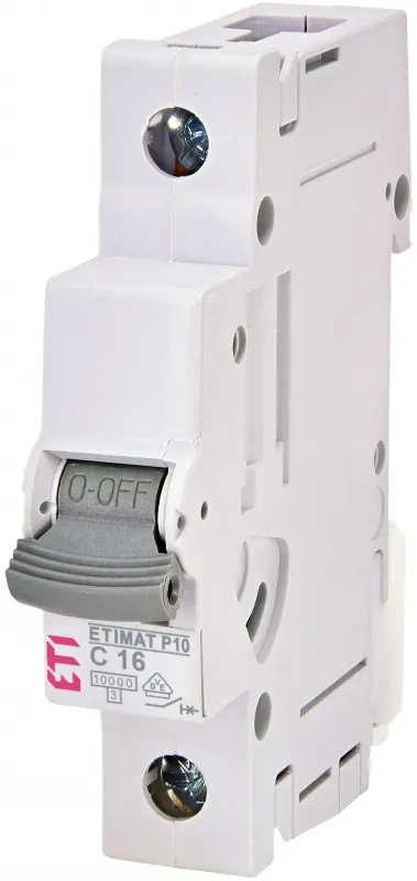 Automatinis jungiklis ETIMAT P10 1p B10  15kA 001901508