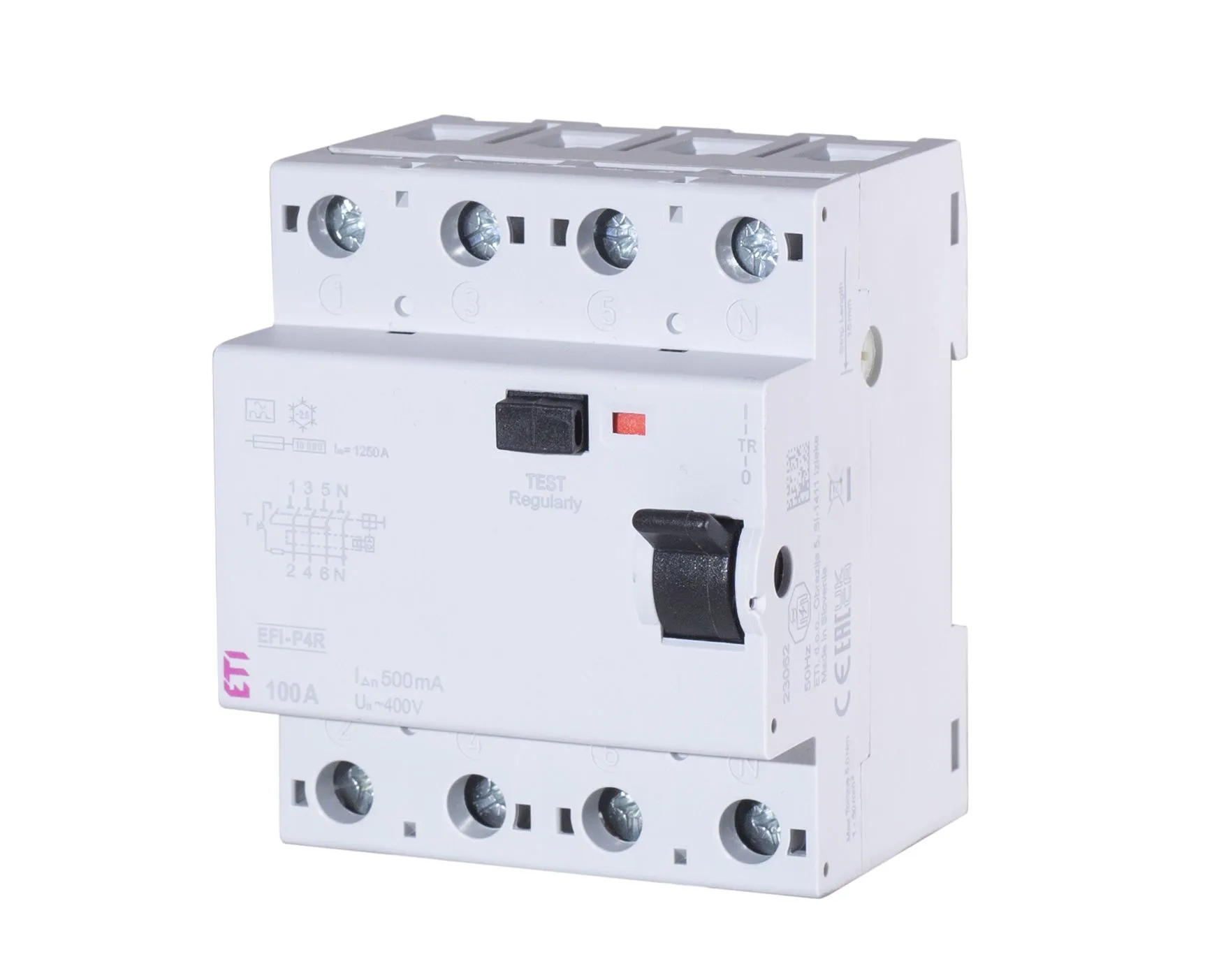 Srovės nuotekio relė EFI-P4R A 100/0.3 002061885