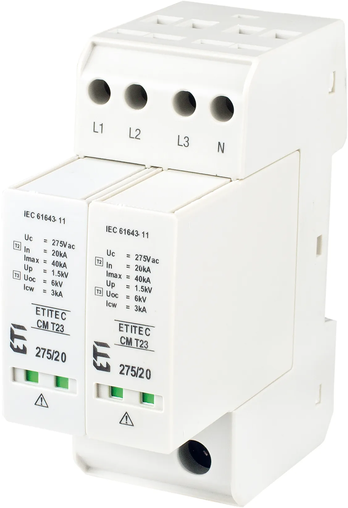 Viršįtampių ribotuvas ETITEC CM T23 275/20 4+0 RC 002440653