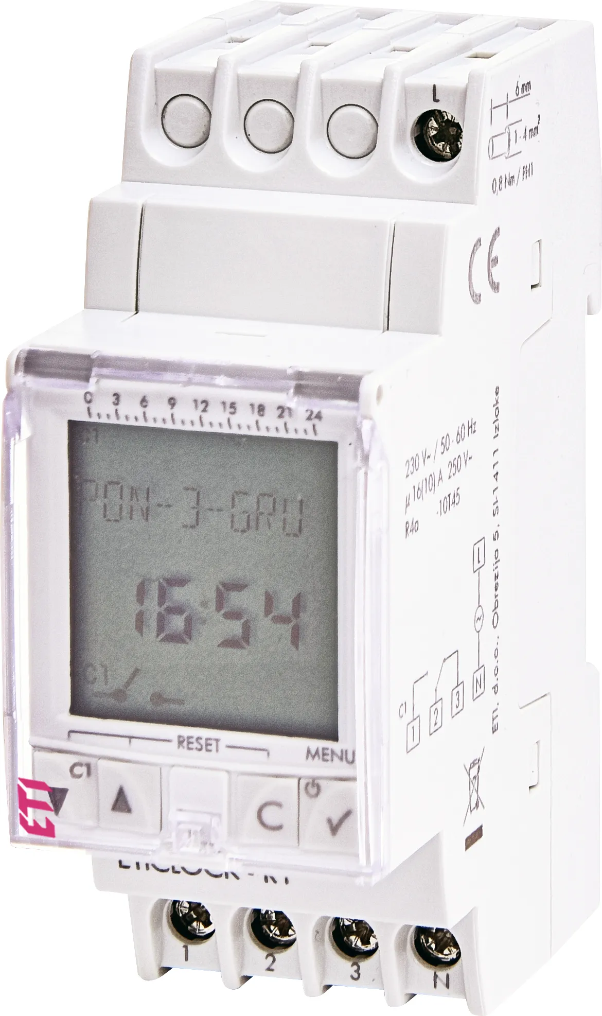 Laiko relė, skaitmeninė ETICLOCK-R1 002472053