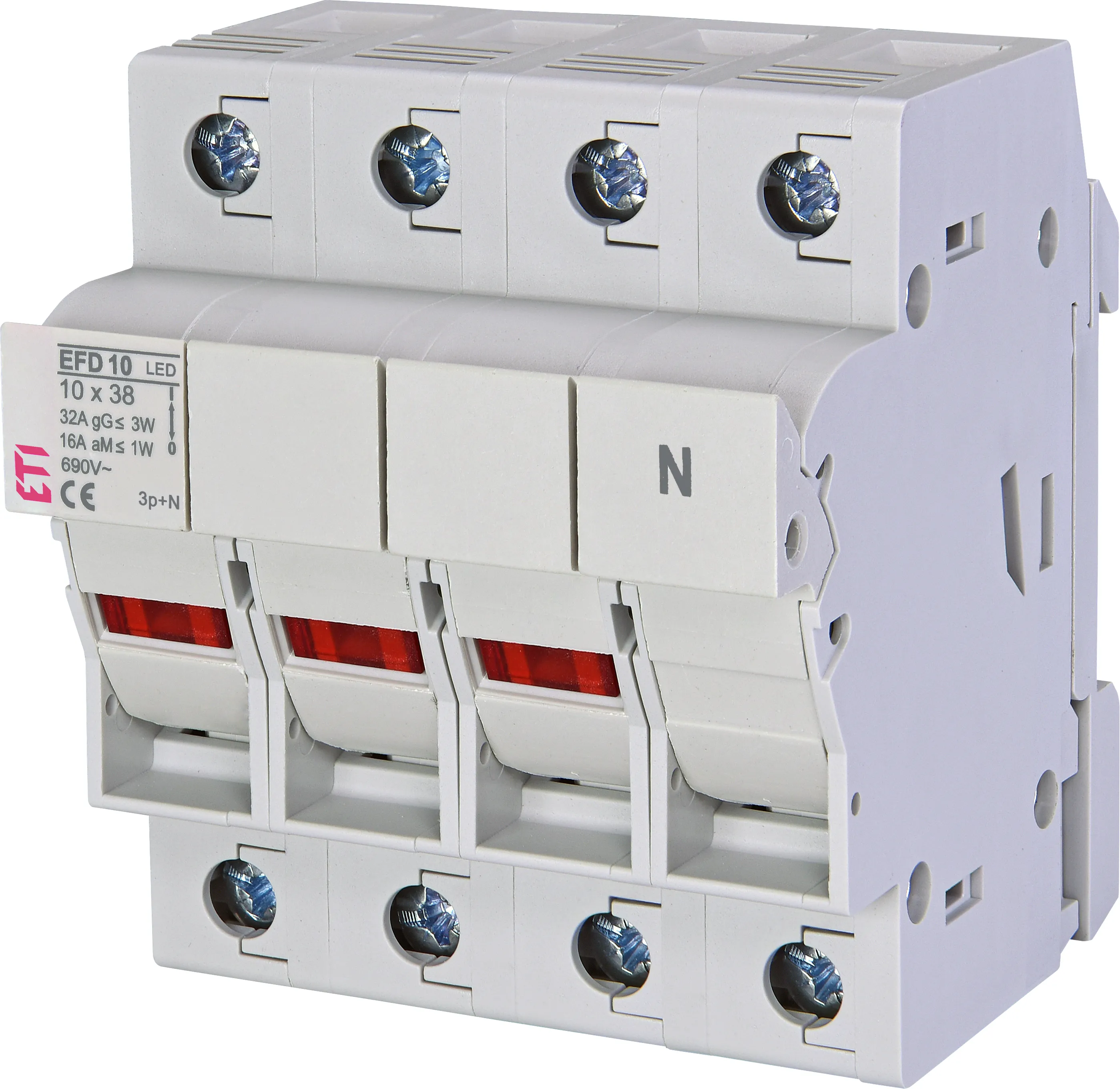 Saugiklių kirtiklis EFD 10 3p+N LED AD 002540315