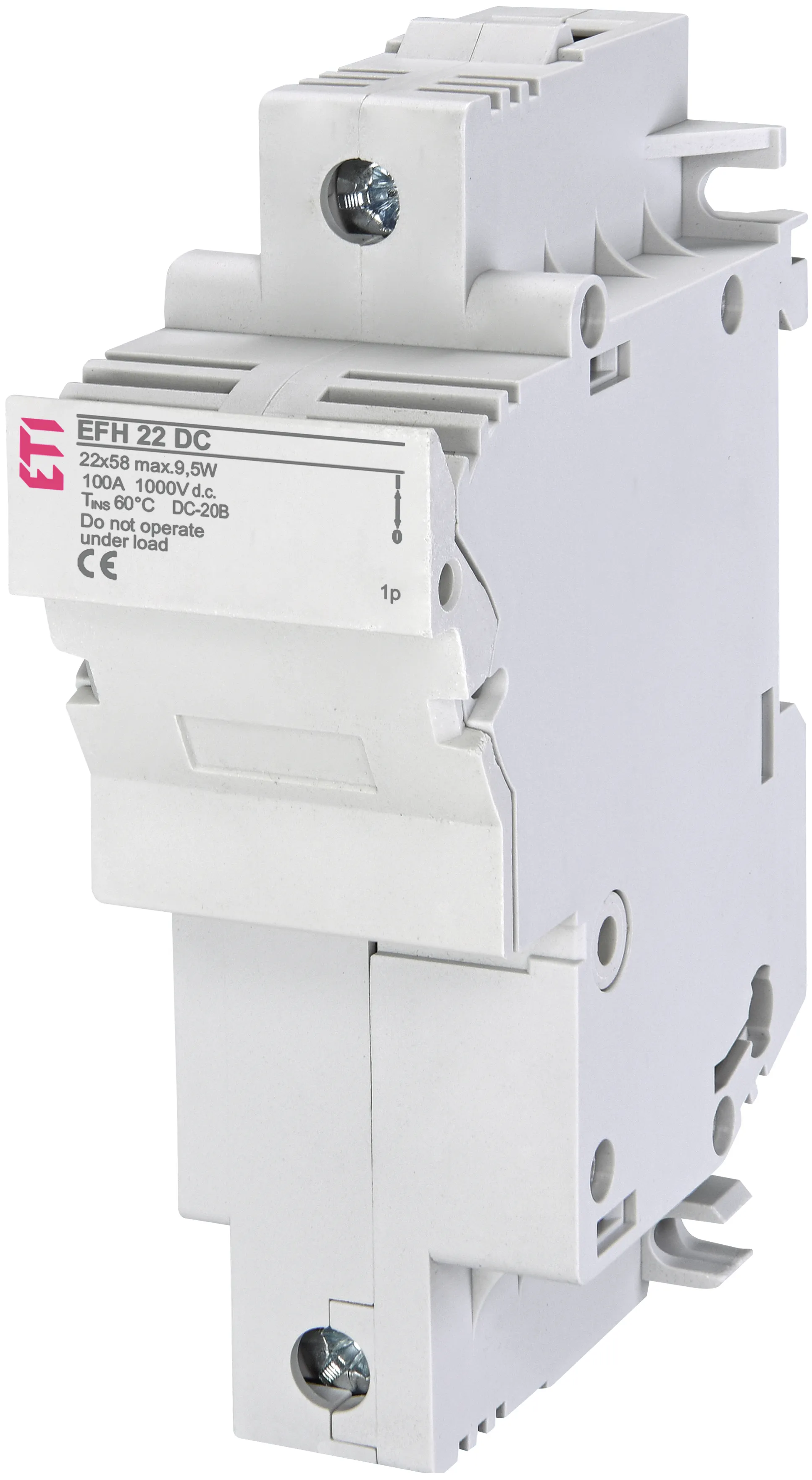 Saugiklių lizdas EFH 22 DC 1p 002570201