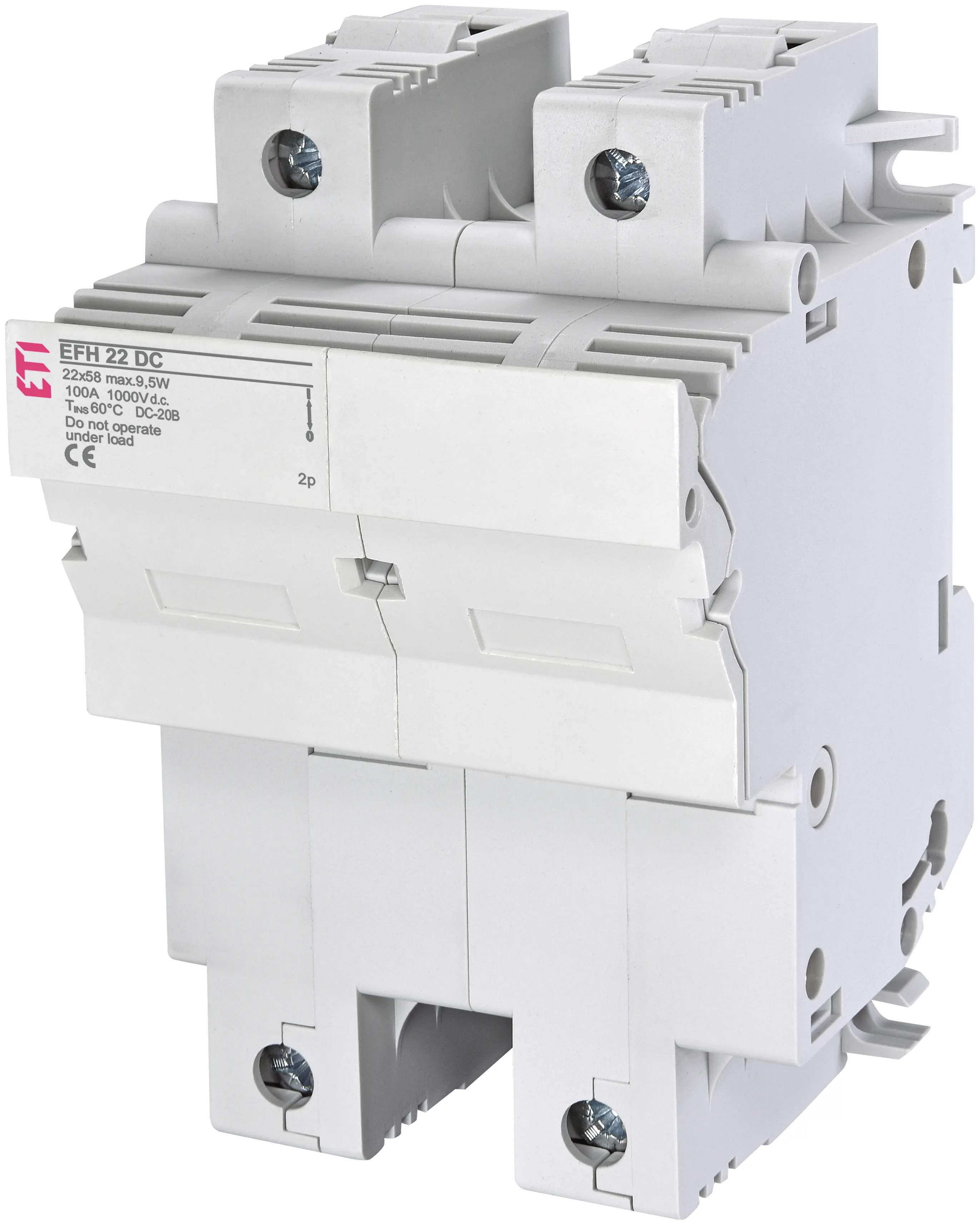 Saugiklių lizdas EFH 22 DC 2p 002570203