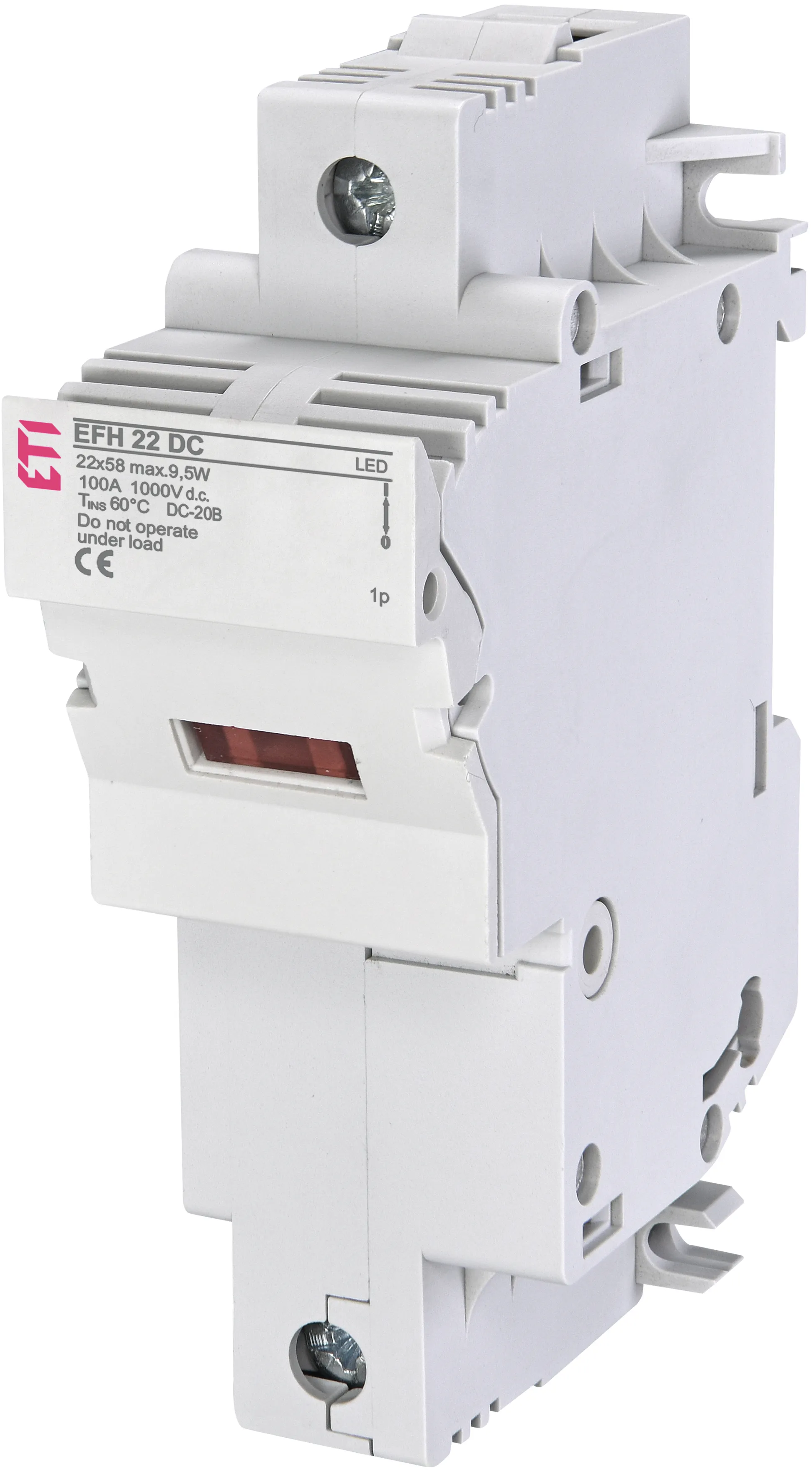 Saugiklių lizdas EFH 22 DC LED 1p 002570211