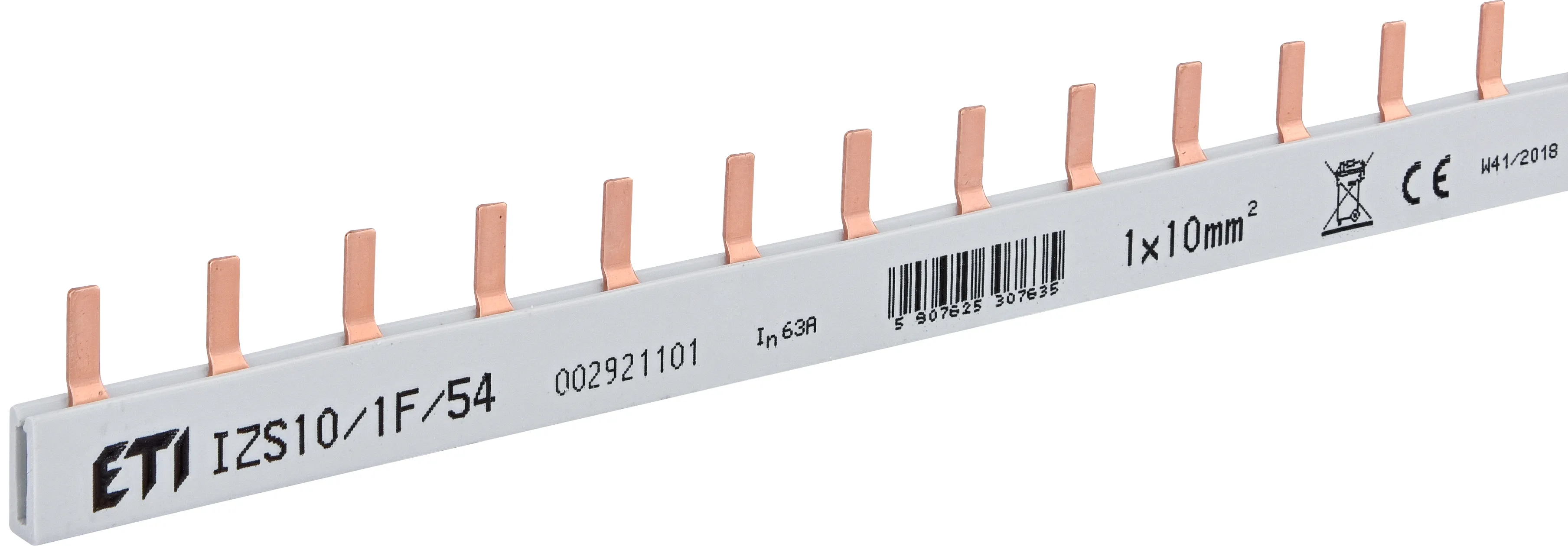 Izoliuota šyna IZS10/1F/54 (1m) 002921101