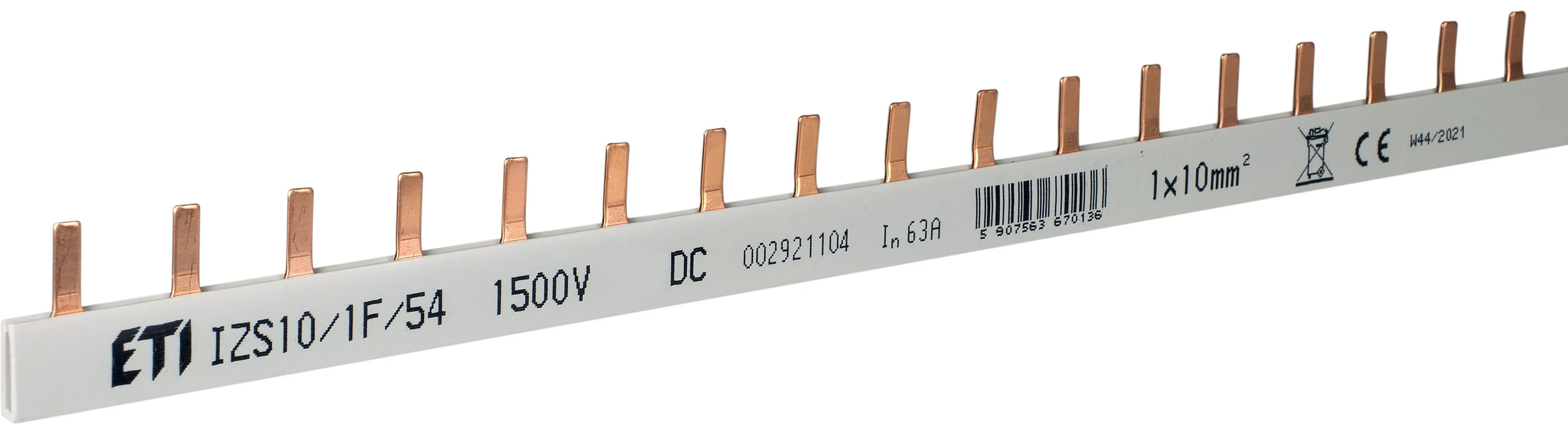 Izoliuota šyna IZS10/1F/54 1500V DC 002921104
