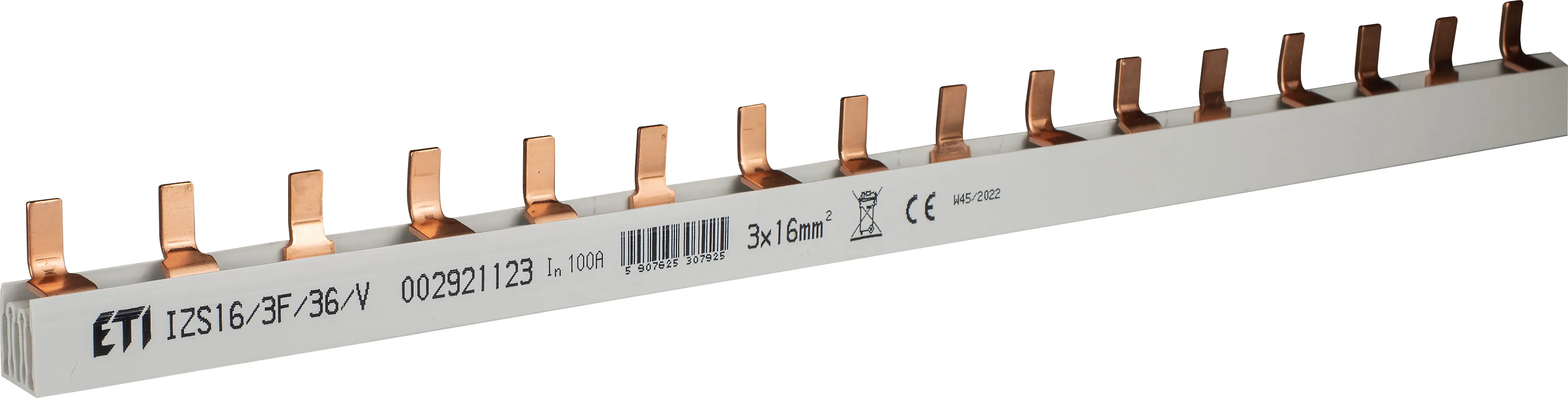 Izoliuota šyna IZS16/3F/36/V (1m) 002921123