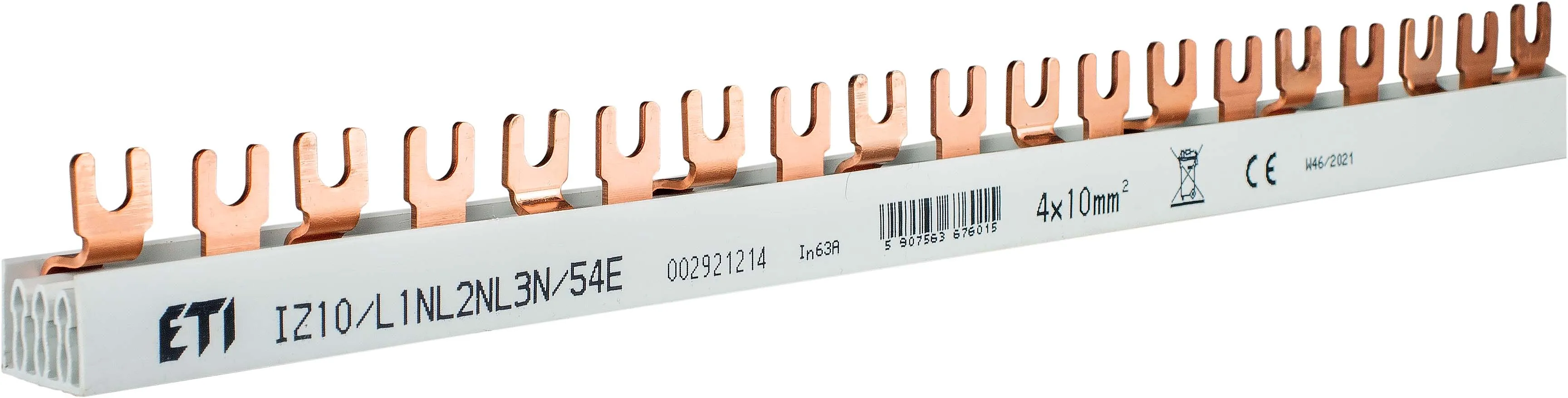 Izoliuota šyna IZ10/L1NL2NL3N/54E 002921214