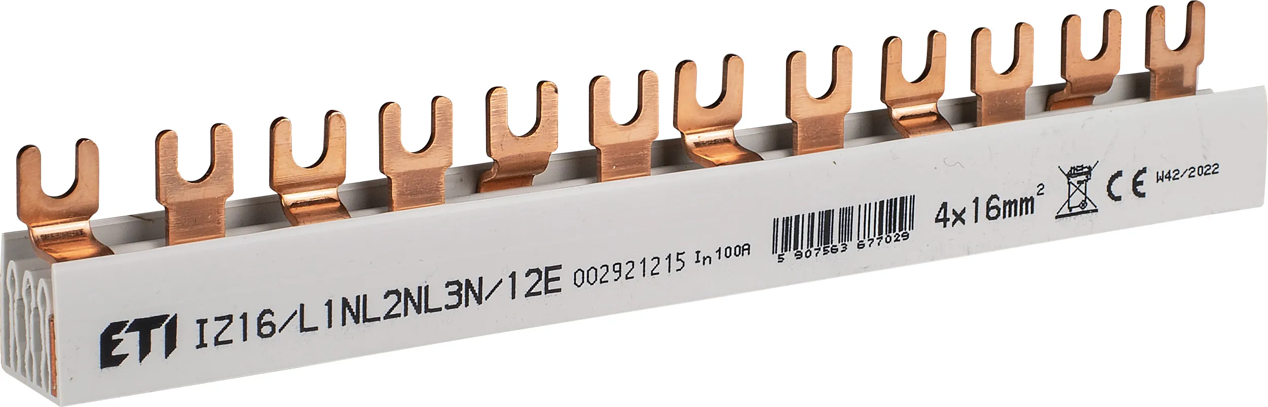 Izoliuota šyna IZ16/L1NL2NL3N/12 002921215