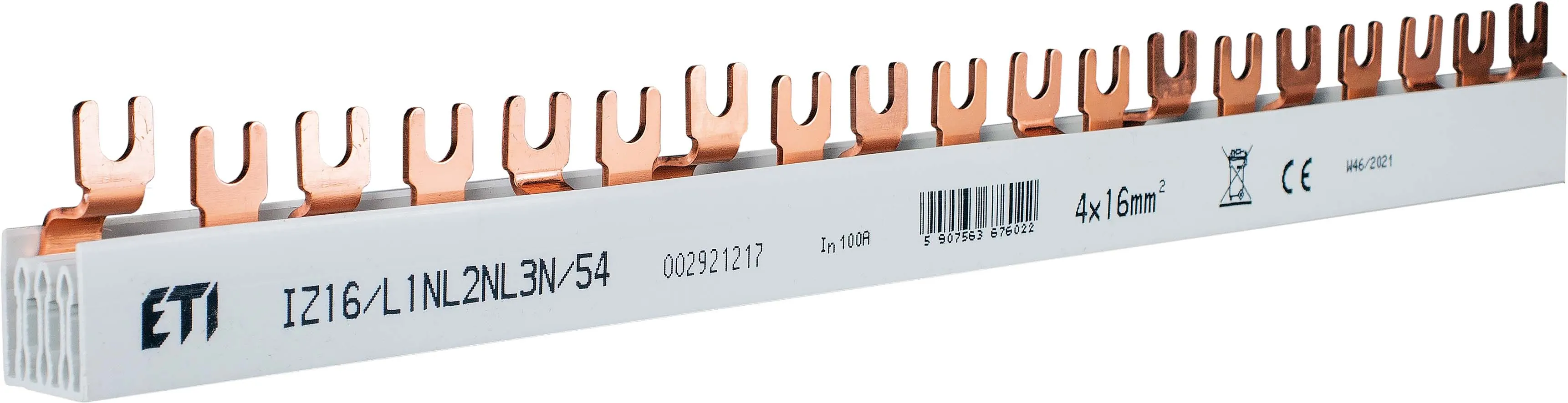 Izoliuota šyna IZ16/L1NL2NL3N/54 002921217