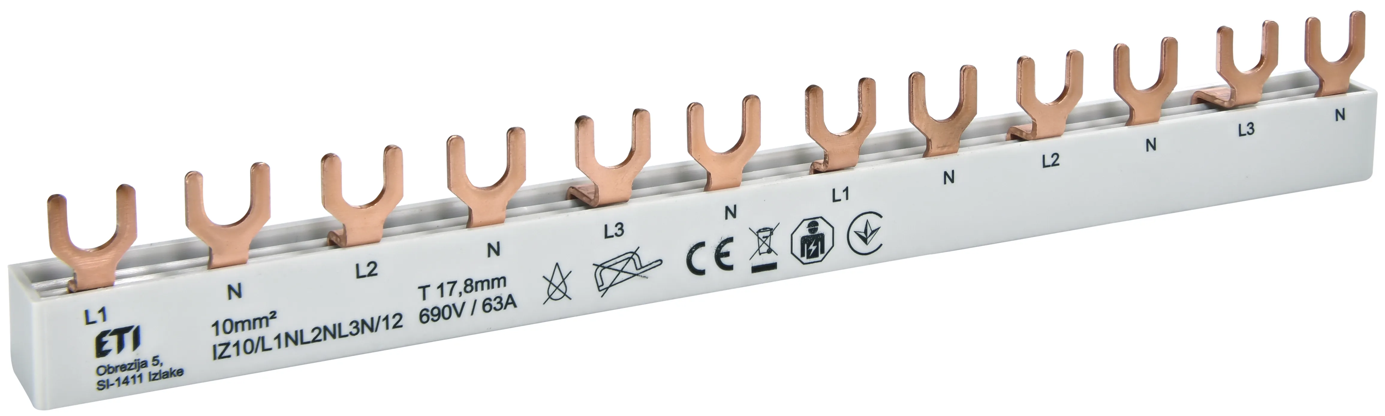 Cu šyna IZ10/L1NL2NL3N/12 002921268