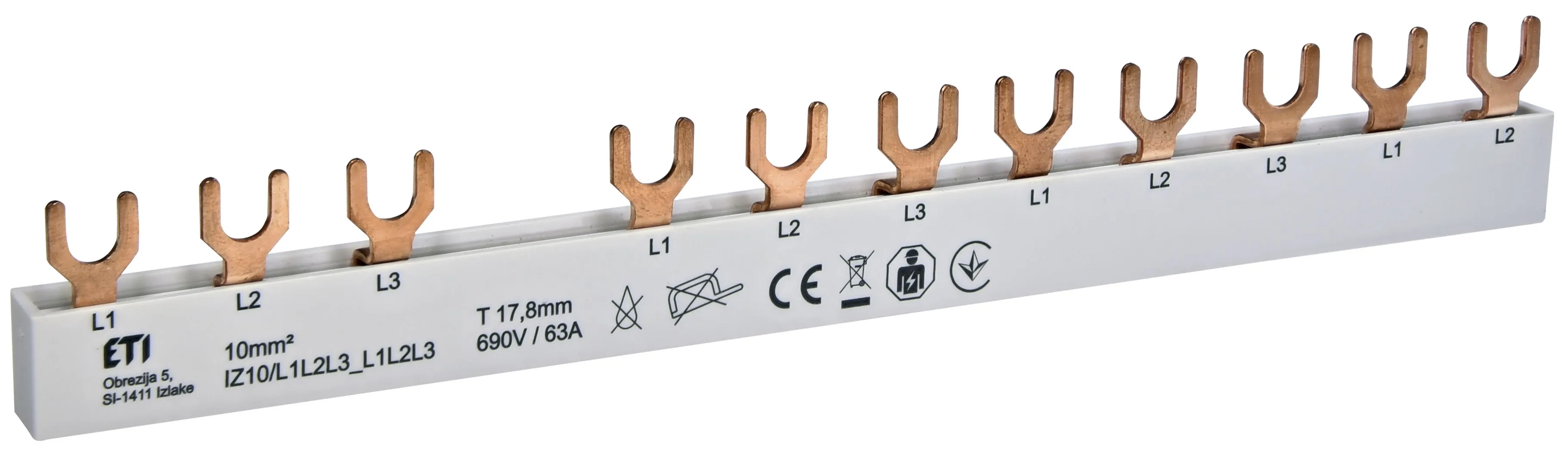 Cu šyna IZ10/L1L2L3_L1L2L3 002921277