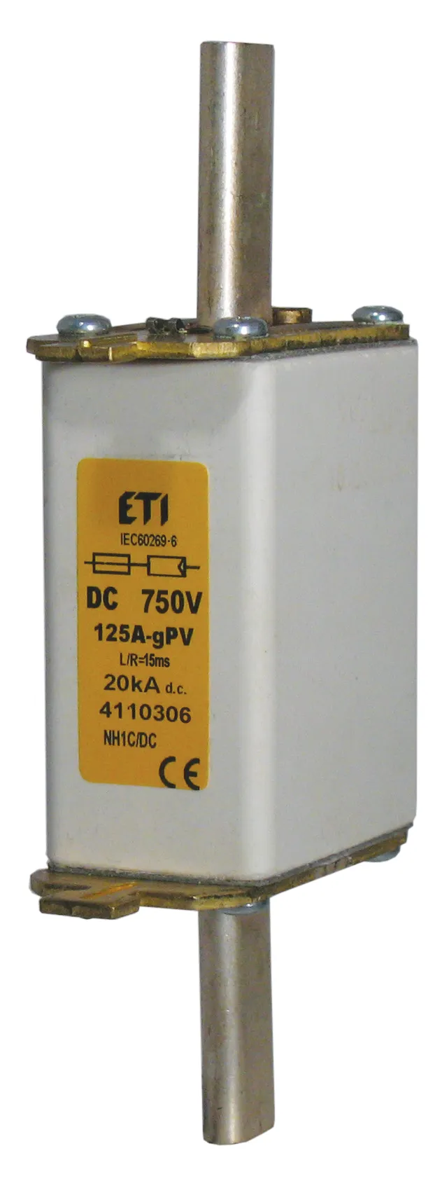 Saugikliai NH1C gPV 100A/750V DC 004110305