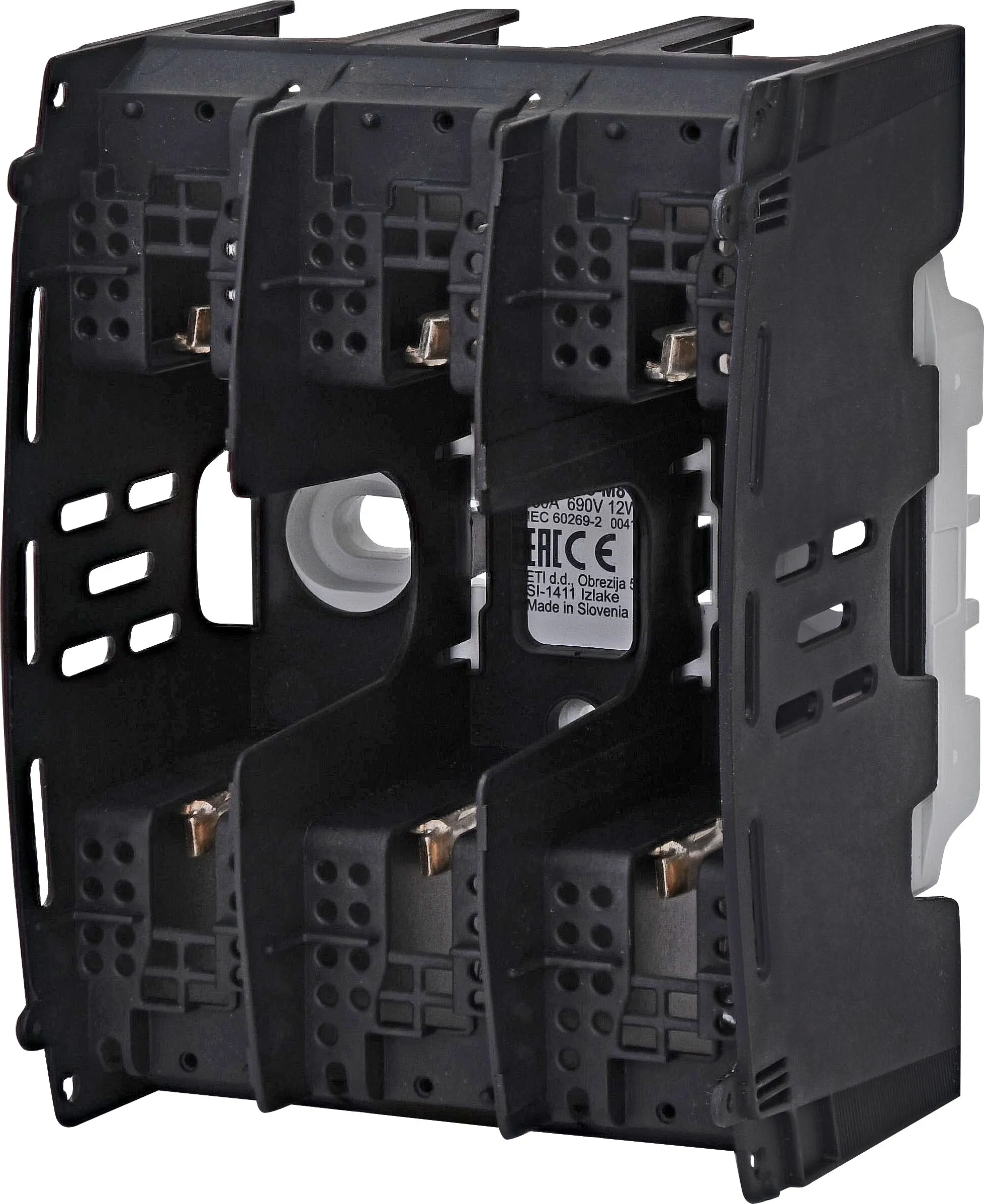 Saugiklių lizdas PTI 00 M8-M8 3p 004131211