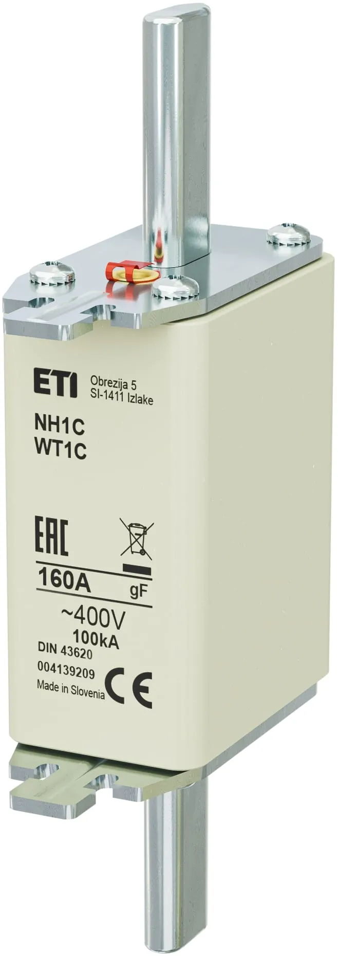 Saugikliai NH1C gF 160A/400V 004139209