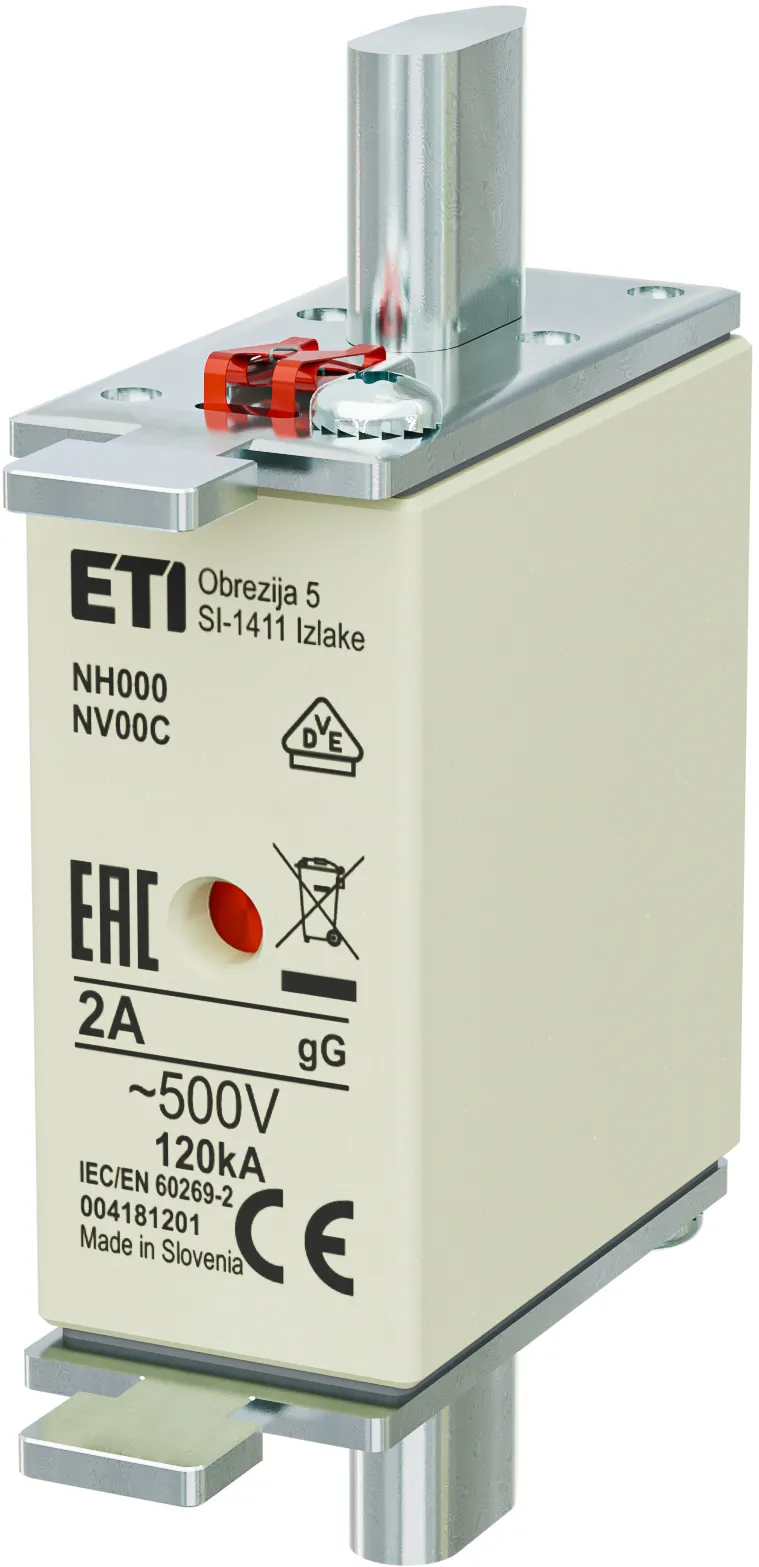 Saugikliai NH000 gG 2A/500V 004181201