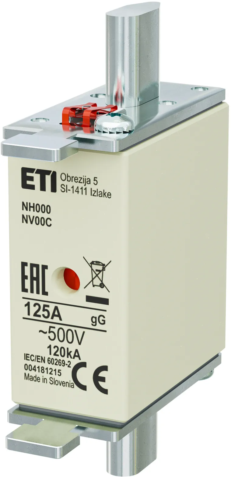 Saugikliai NH000 gG 125A/500V 004181215