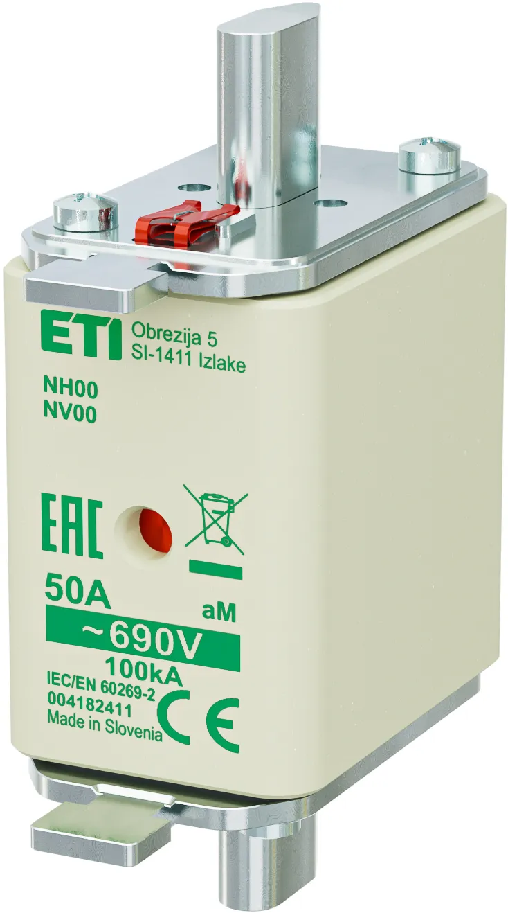 Saugikliai NH00 aM 50A/690V 004182411
