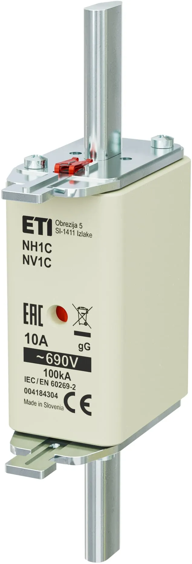 Saugikliai NH1C gG 10A/690V 004184304