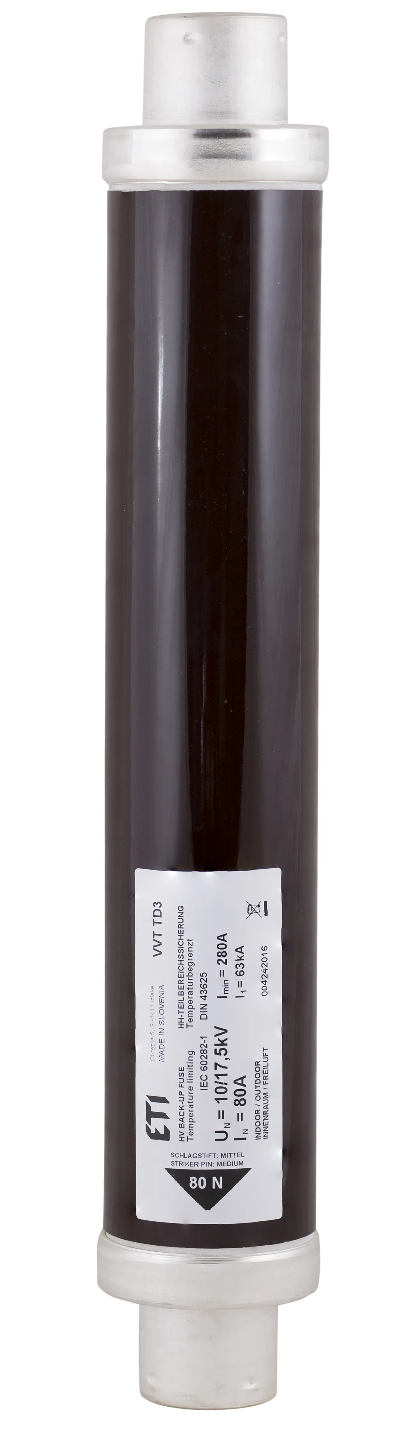 Saugikliai VVA3 17,5kV/6,3A 004241106