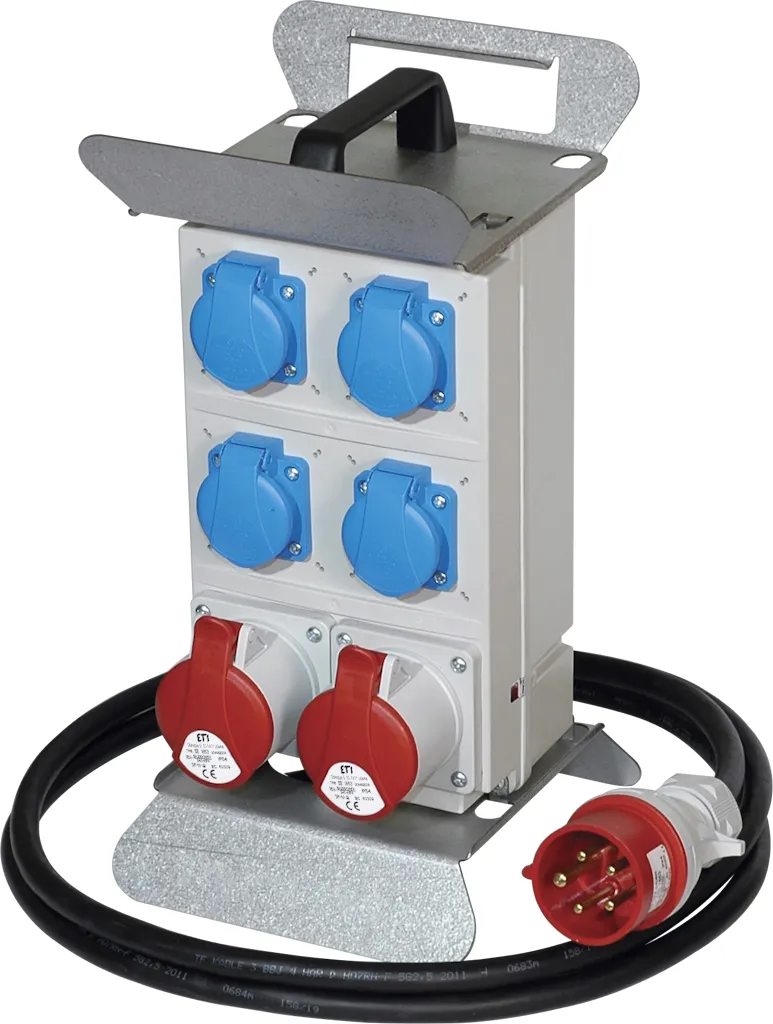 Sumontuotas pask. skydelis EDS12SD RCD 4/2 16/32/P B 004483470