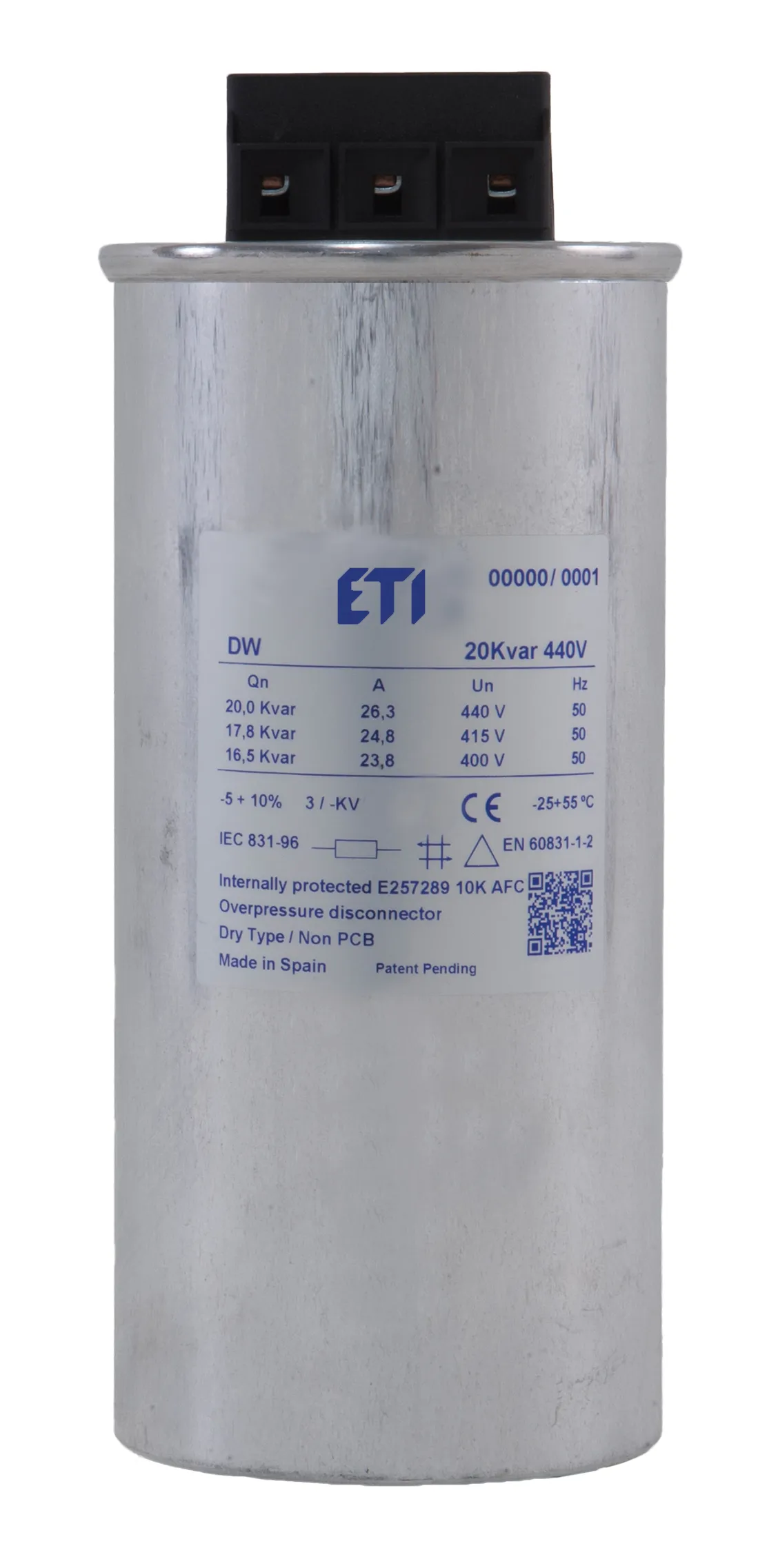 Kondensatorius LPC-DW 10 kVAr, 400V, 50HZ 004656851