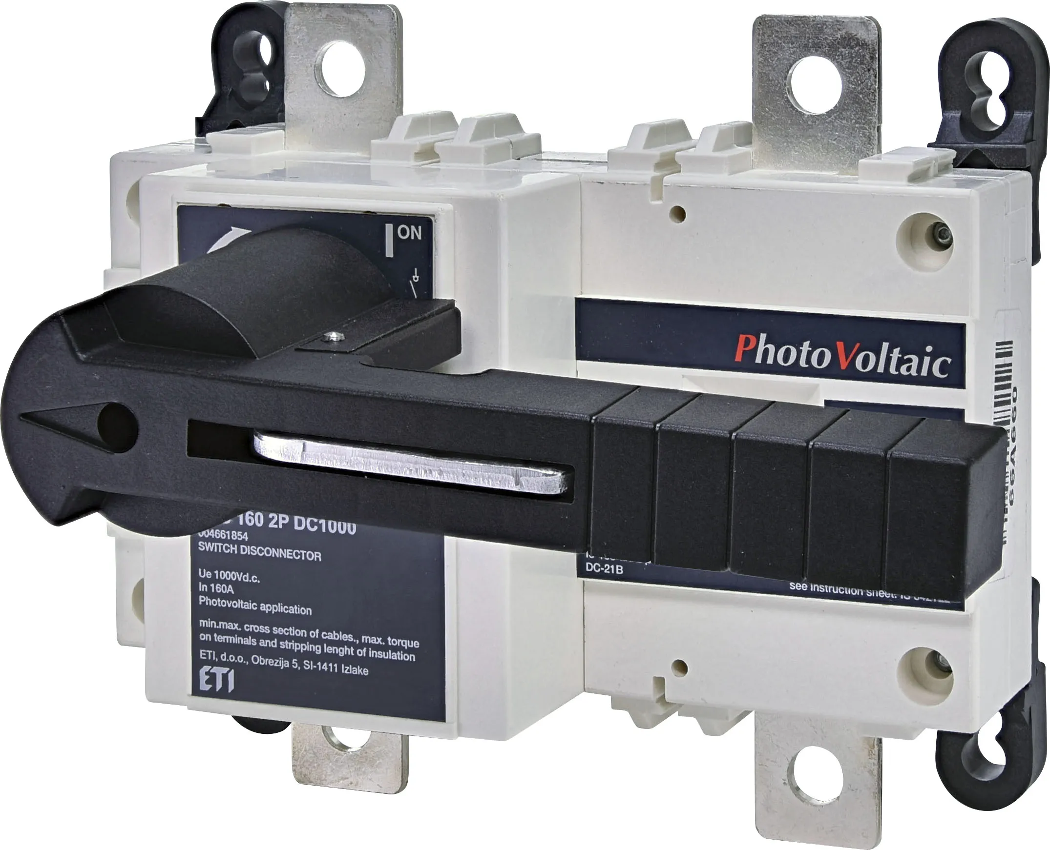 Saugiklių kirtiklis PV - DC LBS 160 2P DC1000 004661854