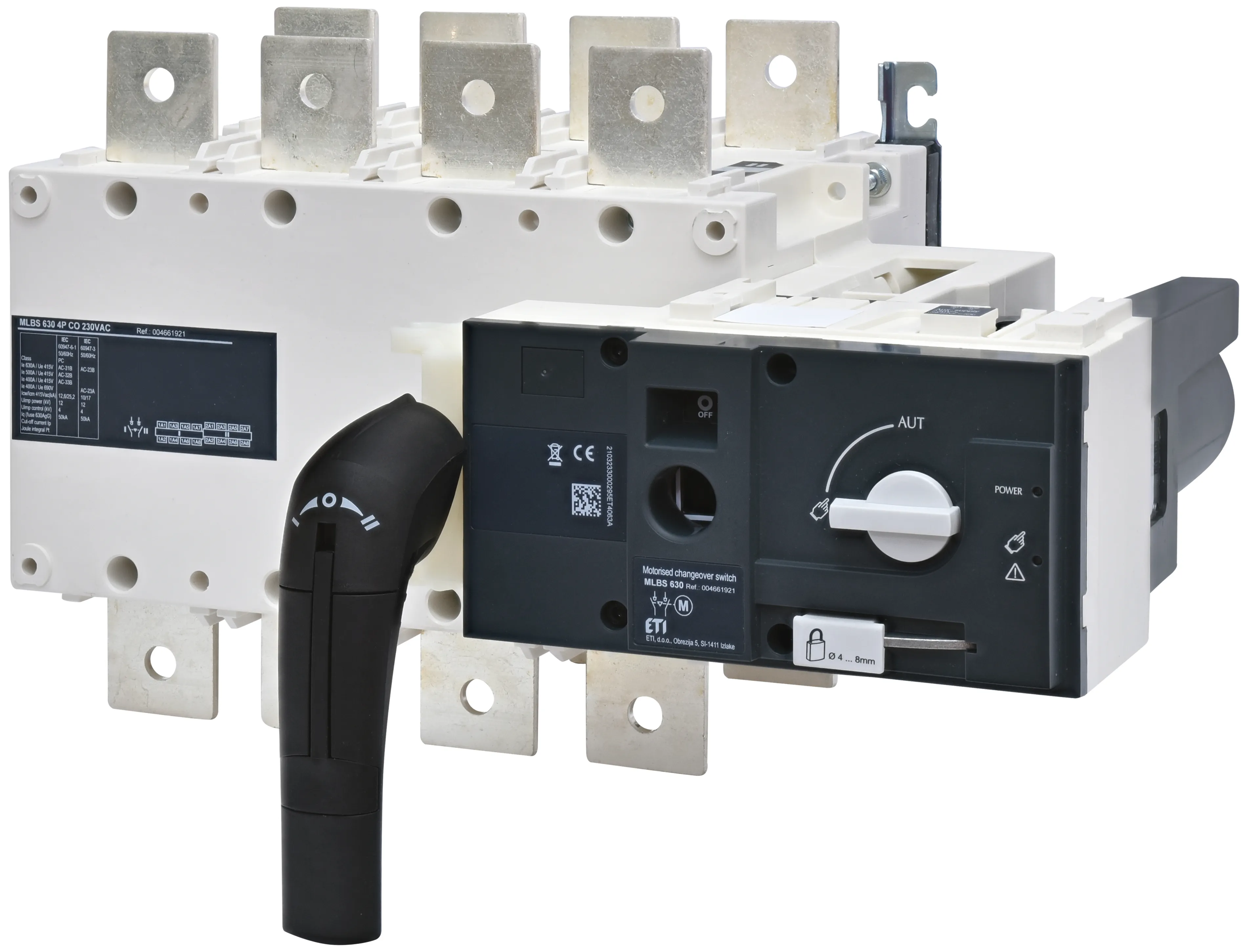 Perjungiklis su el. pavara MLBS 630 4P CO 230VAC 004661921