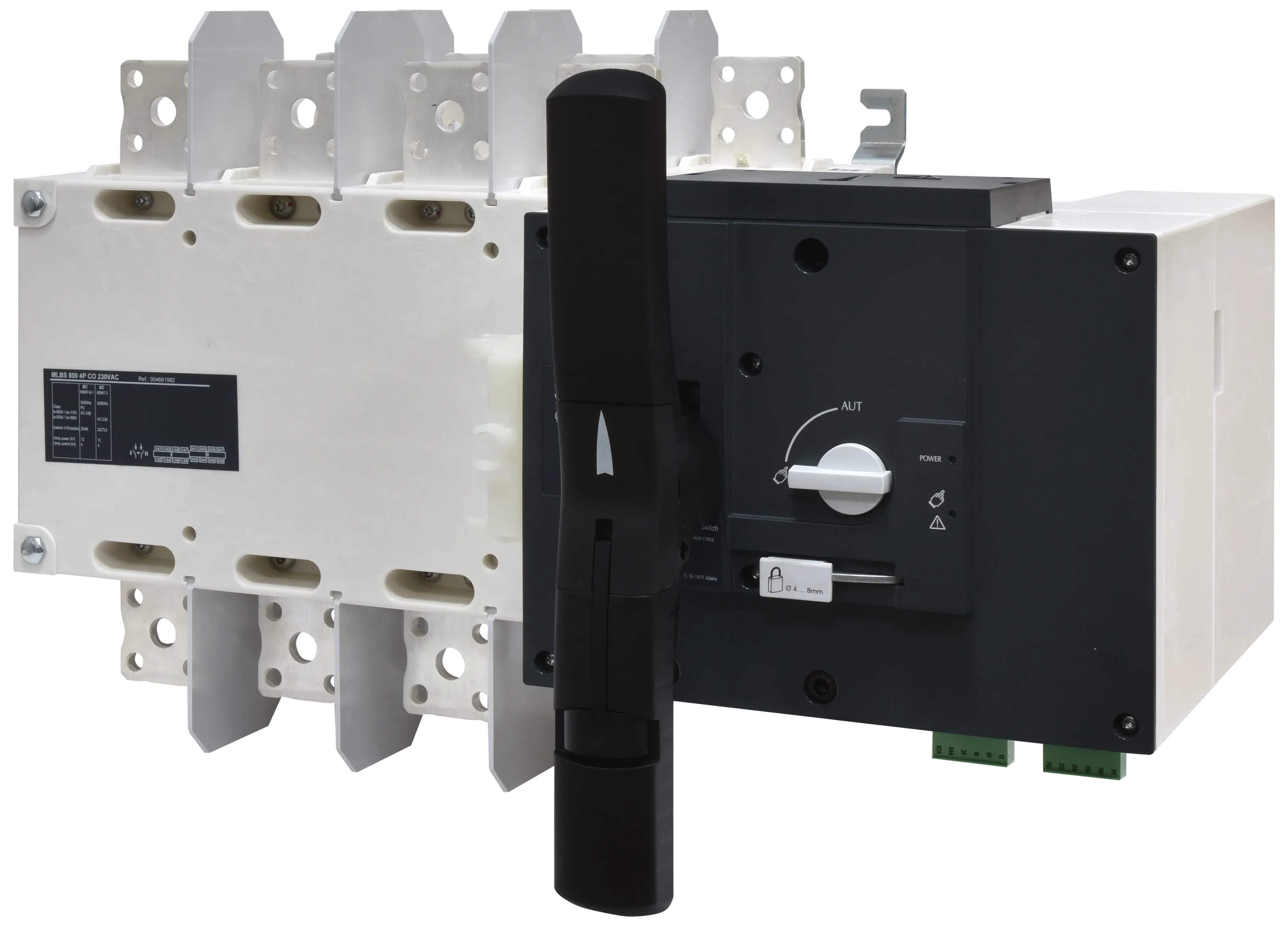 Perjungiklis su el. pavara MLBS 800 4P CO 230VAC 004661982