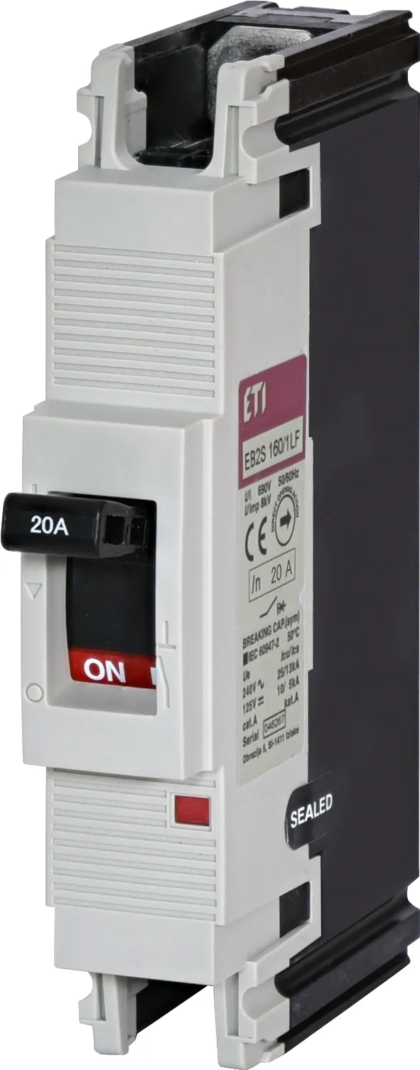 Pramoninis aut. jungiklis EB2S 160/1LF 20A 1p 004671002