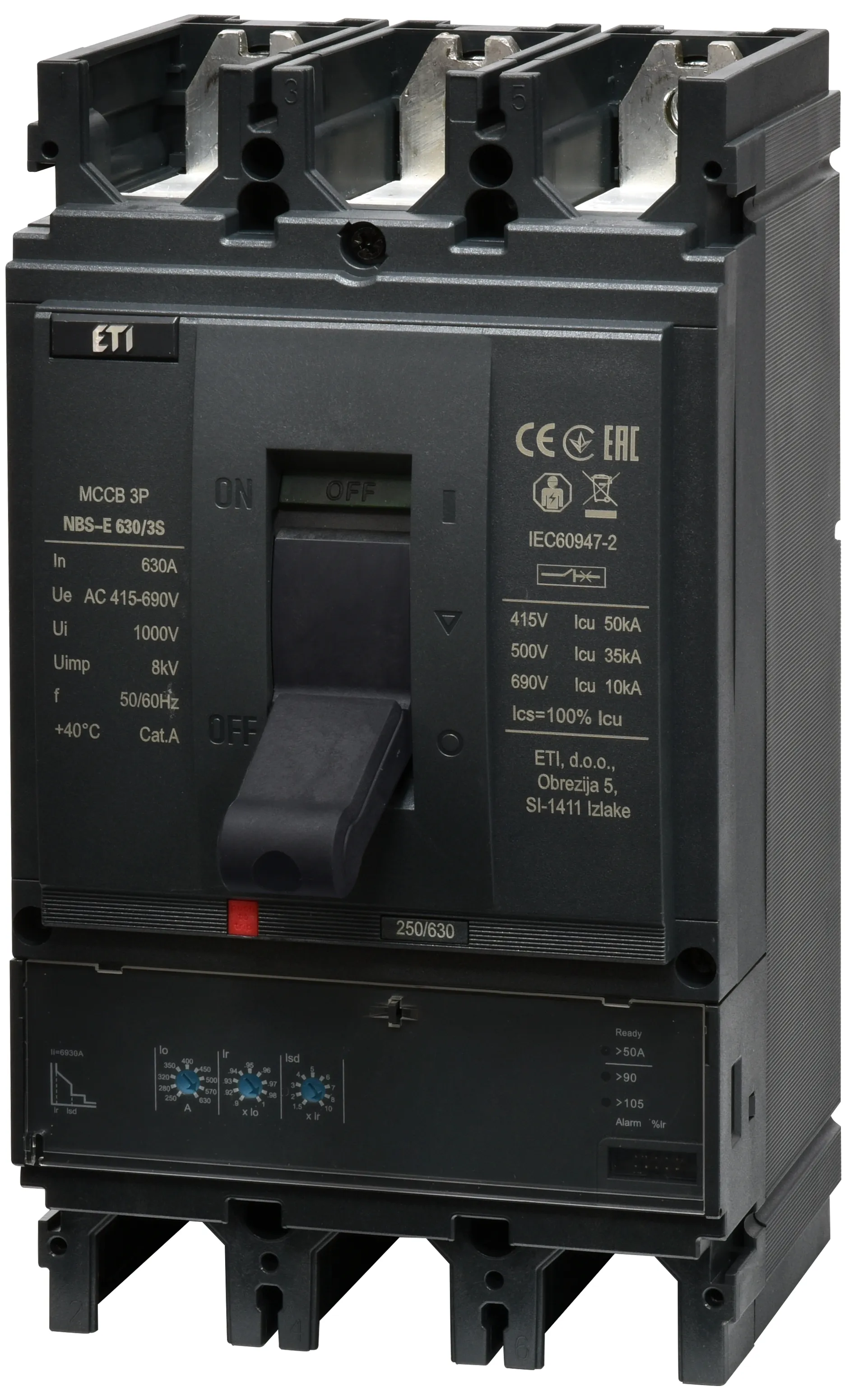 Pramoninis aut. jungiklis NBS-E 630/3S 630A 3P 004673141